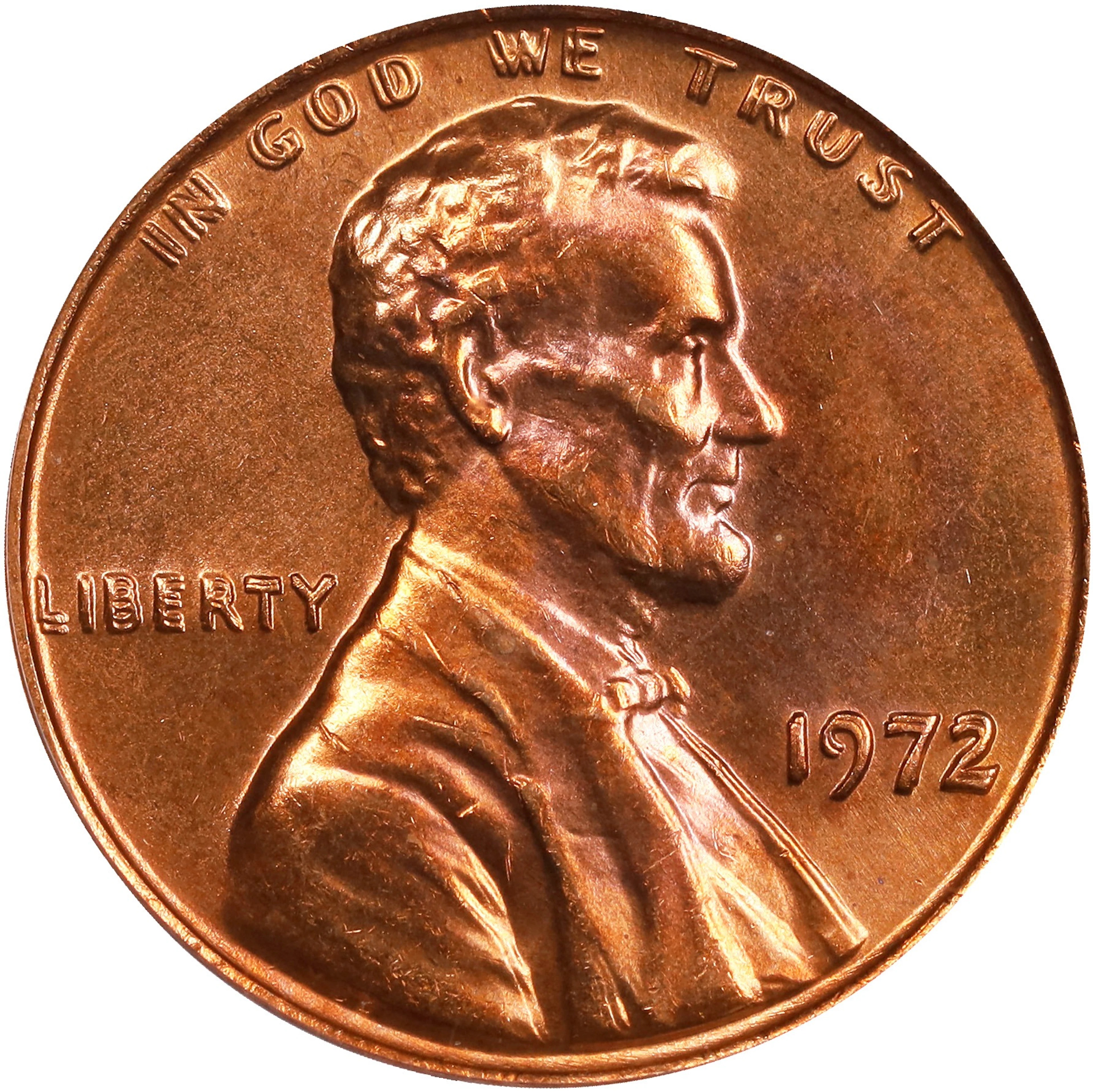 1972 Lincoln Cent. FS-101. Doubled Die Obverse. MS-66 RD (PCGS).