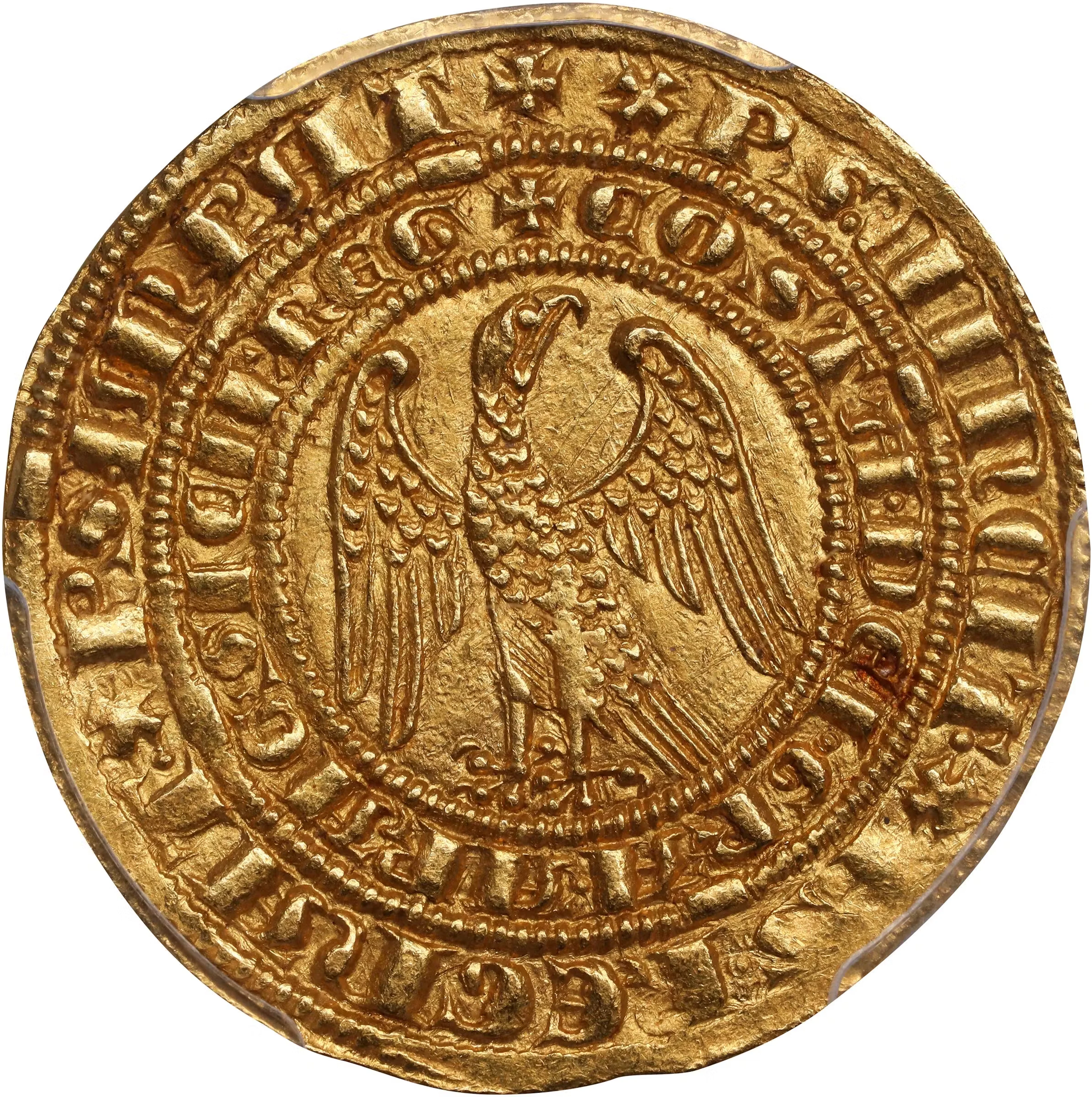 ITALY. Sicily. Gold Pierreale, ND (1282-85). Messina Mint. Constance