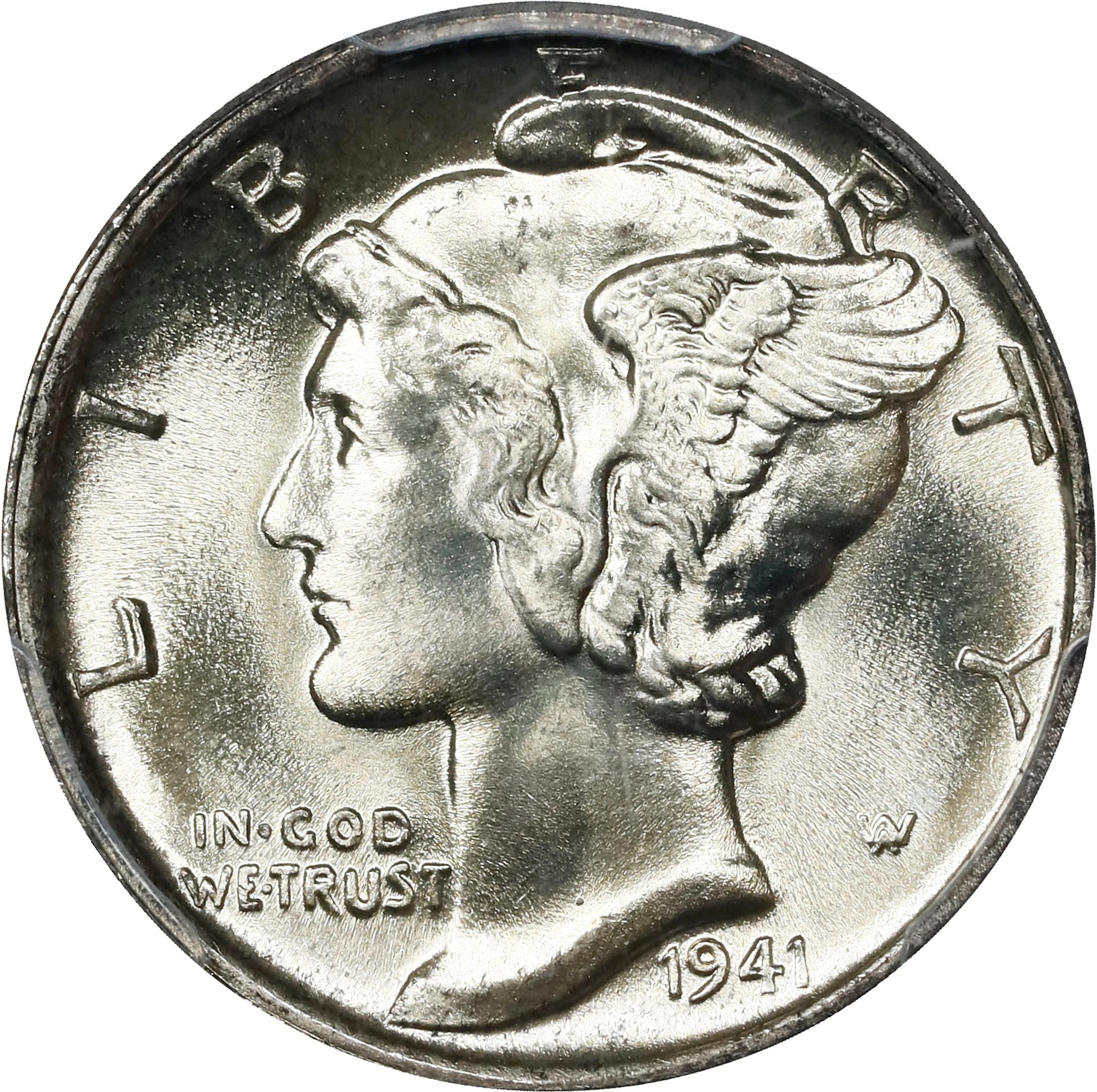 1941 Mercury Dime. MS-67+ FB (PCGS). CAC.