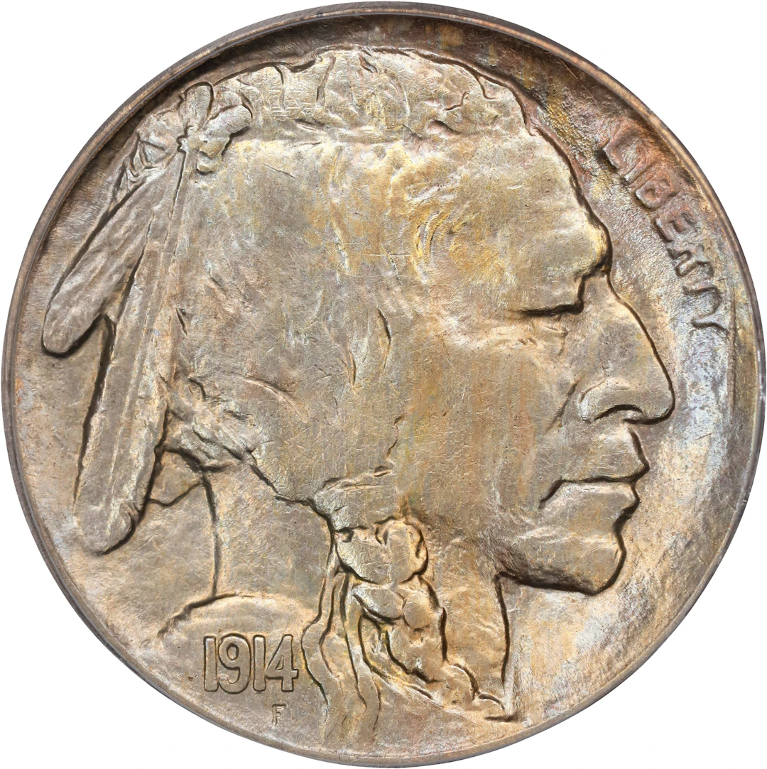 1914/(3) Buffalo Nickel. FS-101. AU-55 (PCGS). CAC.