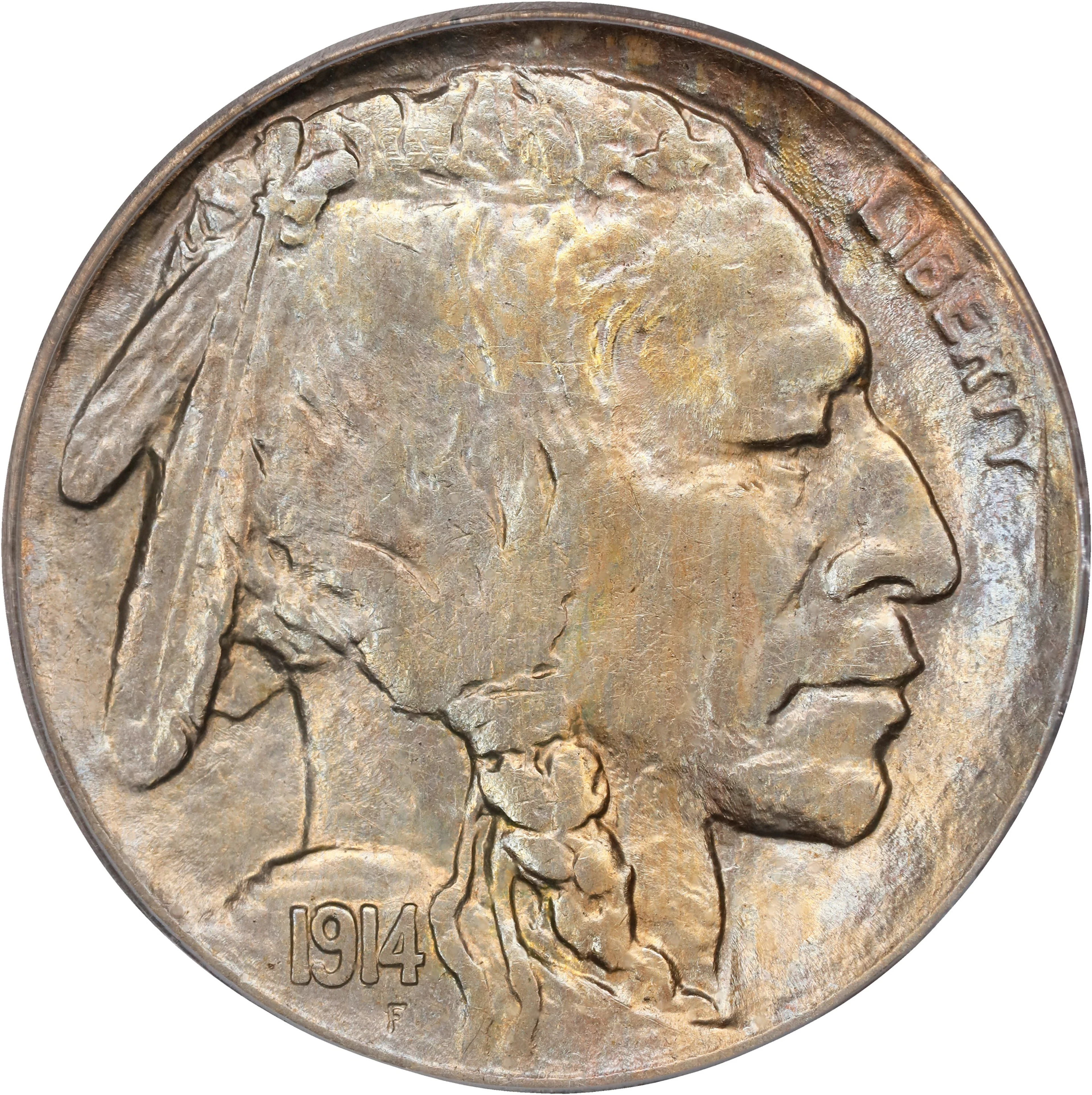 1914/(3) Buffalo Nickel. FS-101. AU-55 (PCGS). CAC.