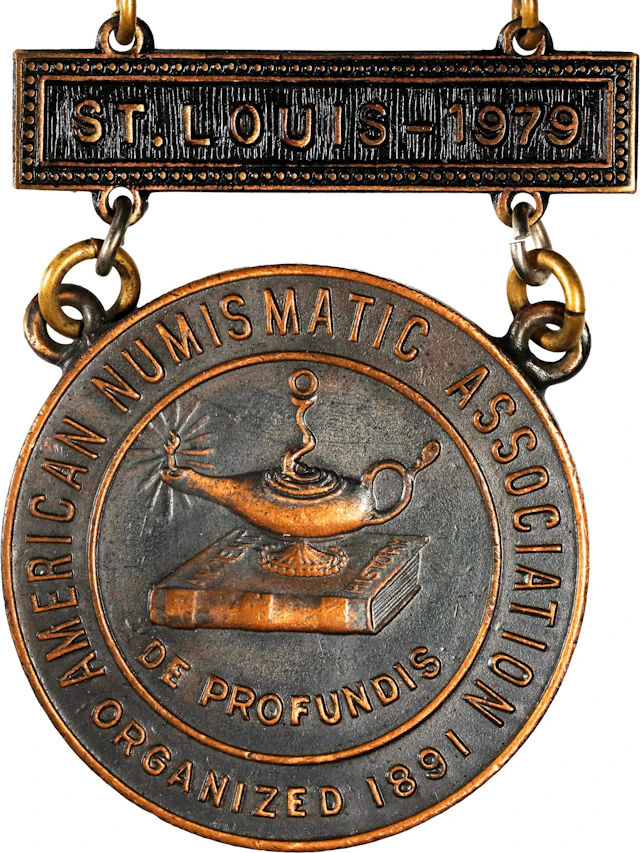 American Numismatic Association Ladder Badge of F.C.C. Boyd. Bronze.