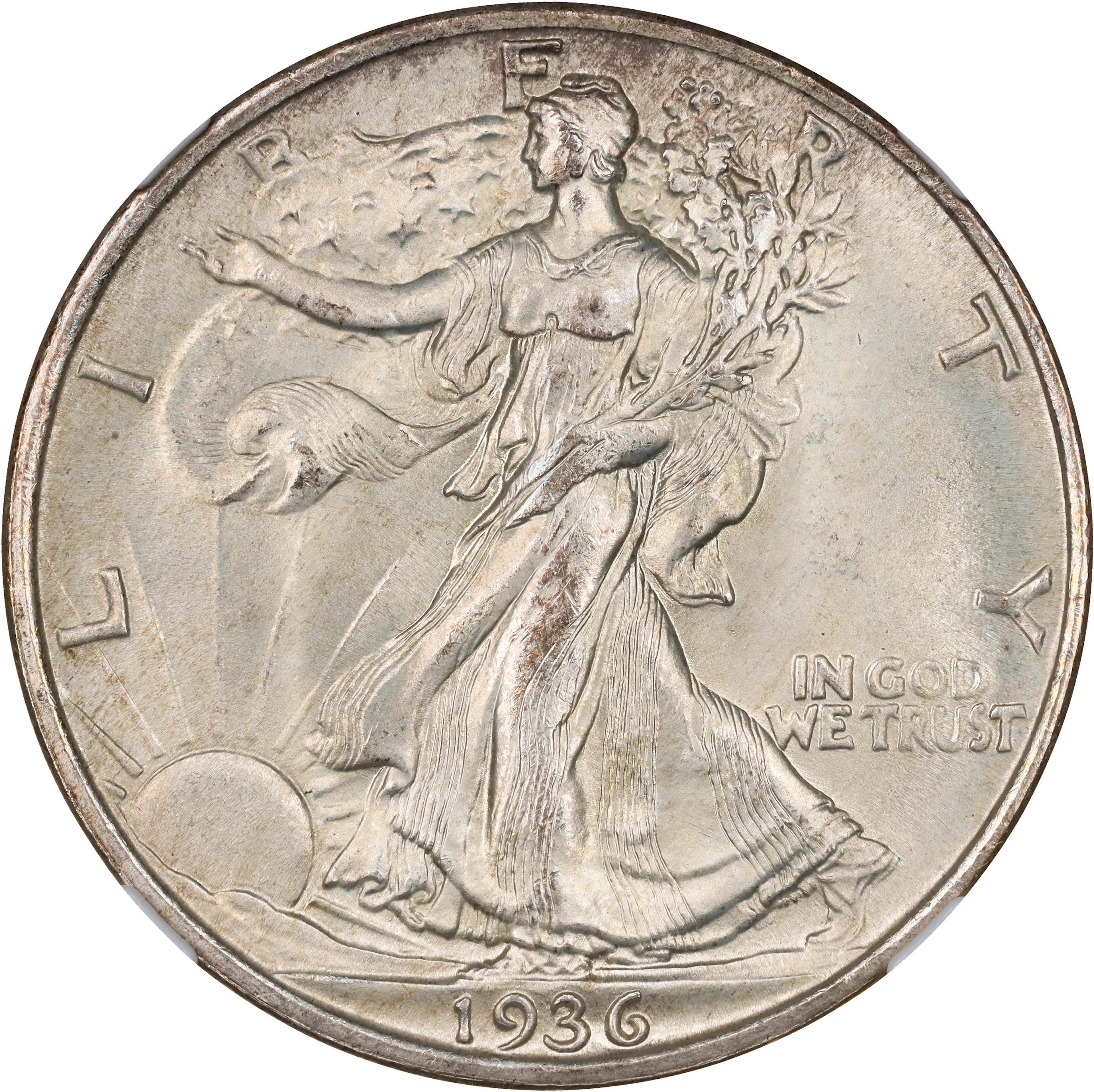 1936 Walking Liberty Half Dollar. MS-66 (NGC).