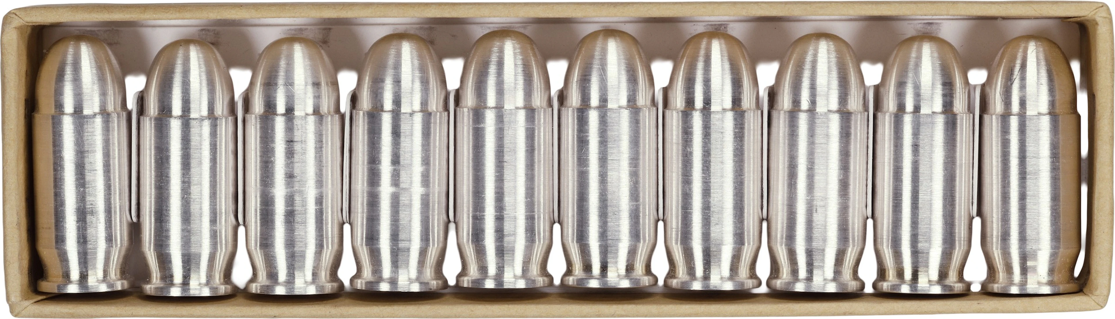 (10 oz, 311.04 g ASW). Lot of (10) Silver Bullet Bullion 1 oz Silver Bullets.