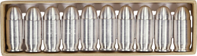 (10 oz, 311.04 g ASW). Lot of (10) Silver Bullet Bullion 1 oz Silver Bullets.