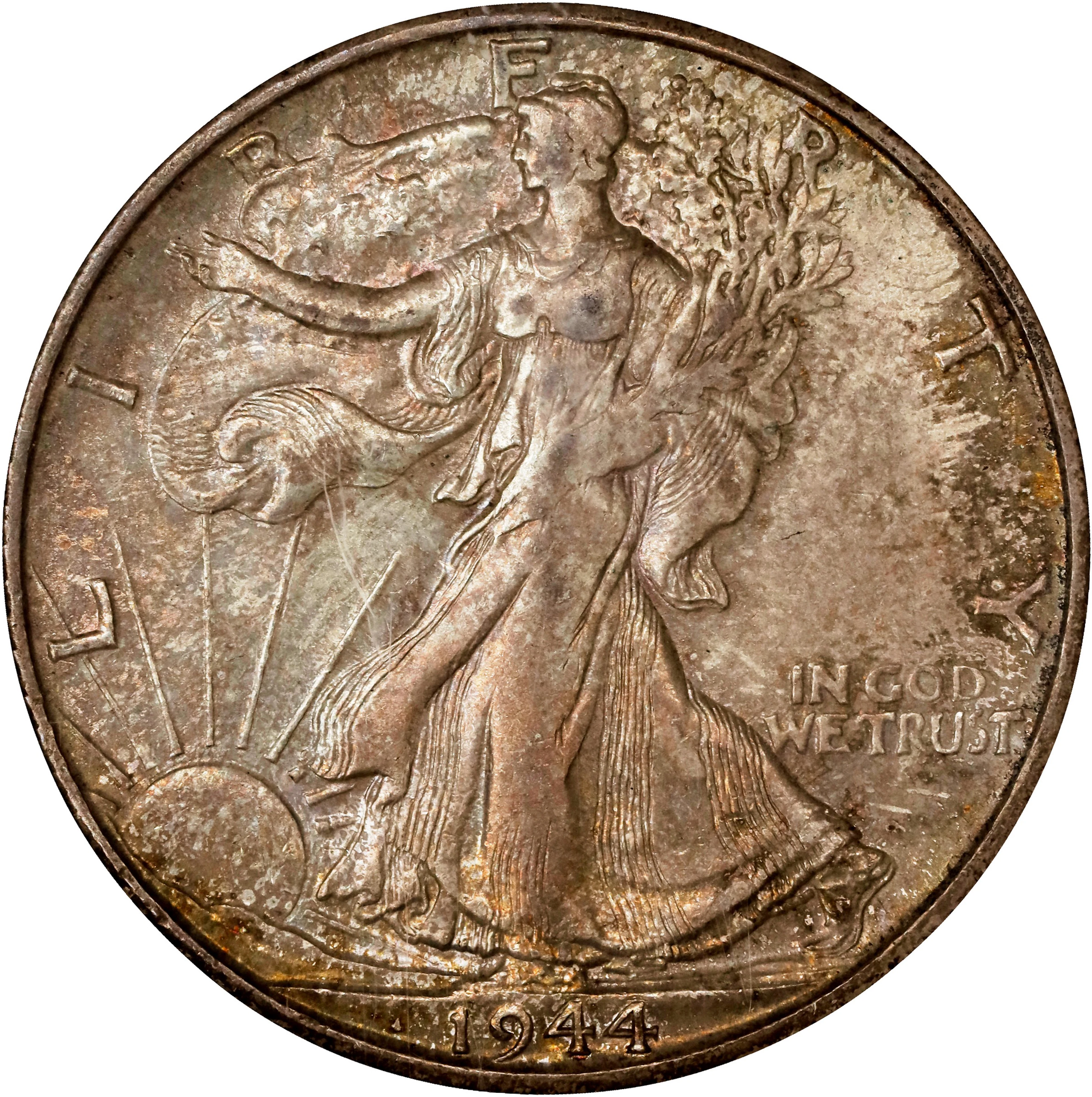 1944-S Walking Liberty Half Dollar. MS-64 (NGC).