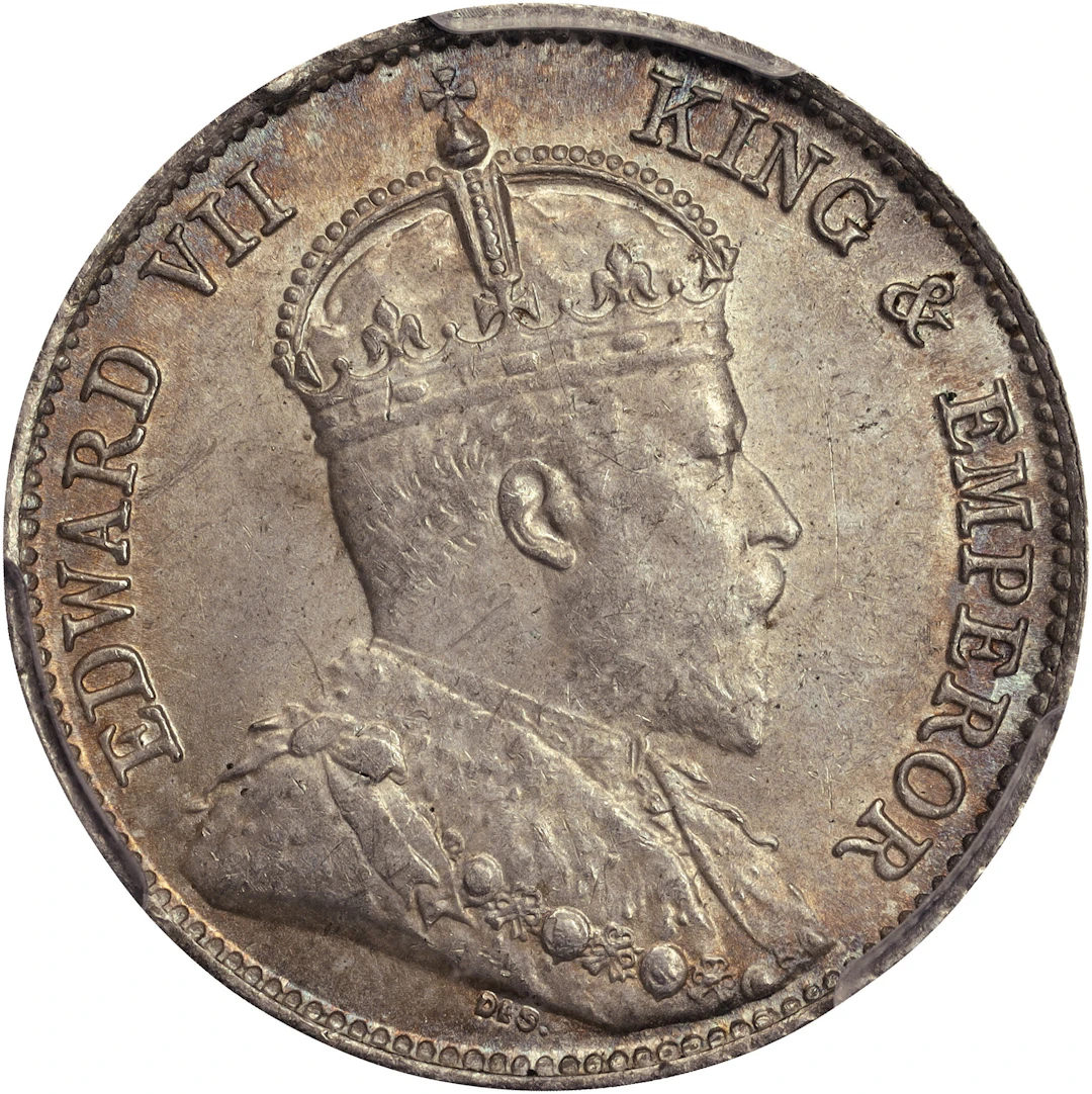(t) HONG KONG (SAR). 10 Cents, 1902. London Mint. Edward VII. PCGS MS-63.