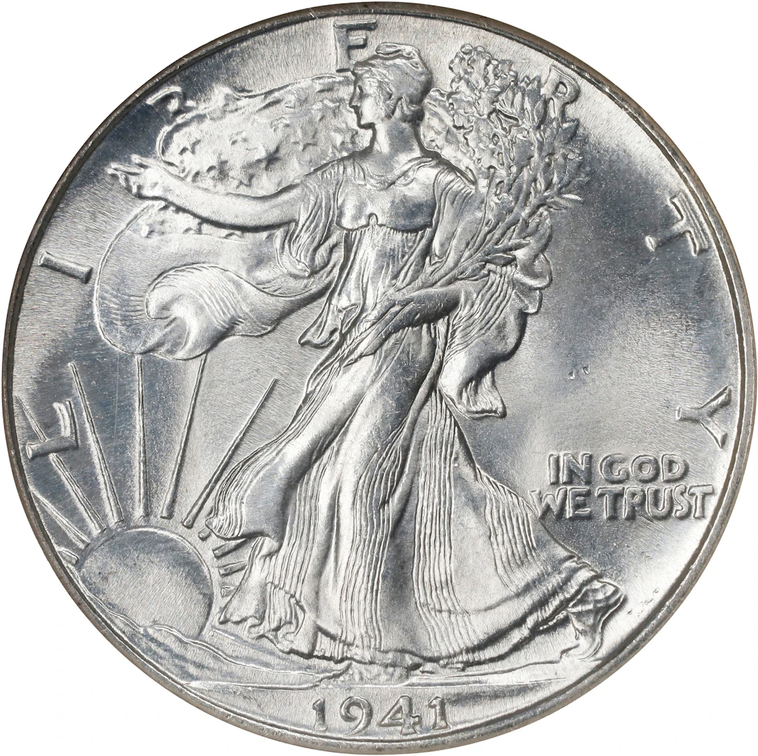 1941 Walking Liberty Half Dollar. MS-67 (NGC).