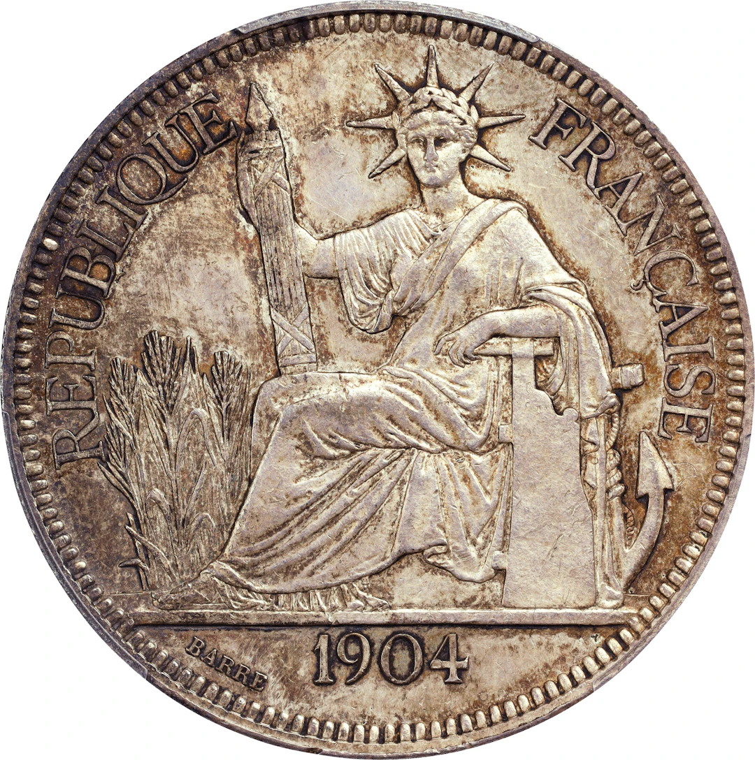 FRENCH INDO-CHINA. Piastre, 1904-A. Paris Mint. PCGS MS-62.