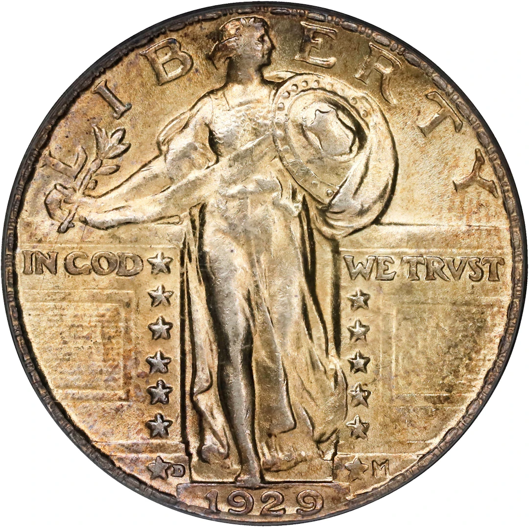 1929-D Standing Liberty Quarter. AU-58 (PCGS). OGH Generation 3.1.