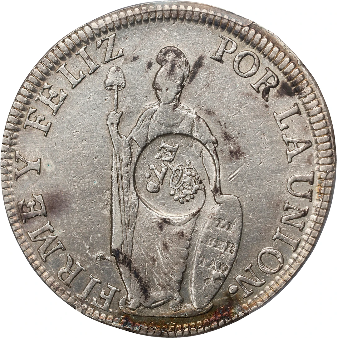 PHILIPPINES. Philippines - Peru. 8 Reales, ND (1832-34). Manila Mint.