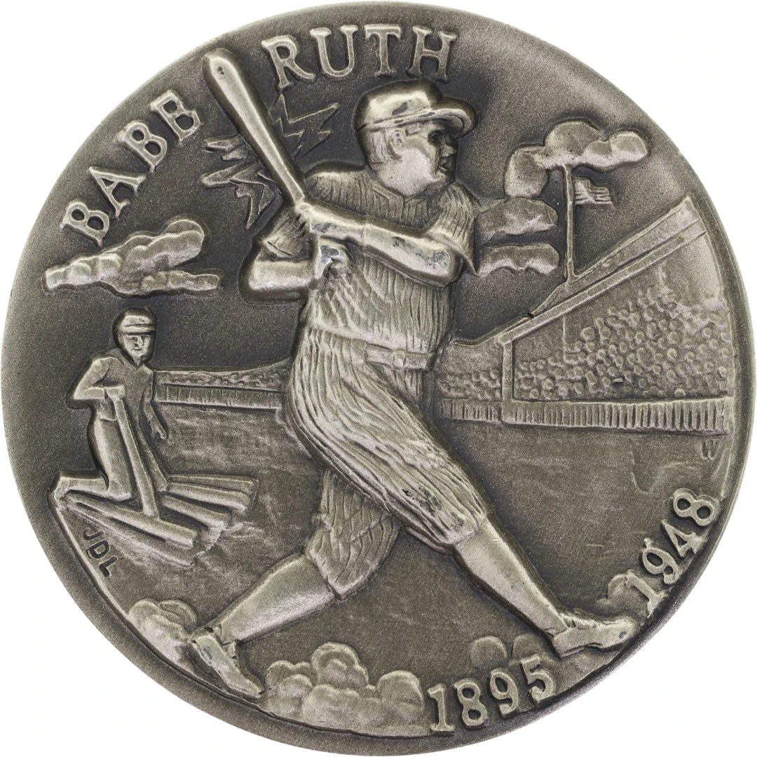 (1.077 oz, 33.495 g ASW). 1895 Longines Symphonette Babe Ruth Sterling