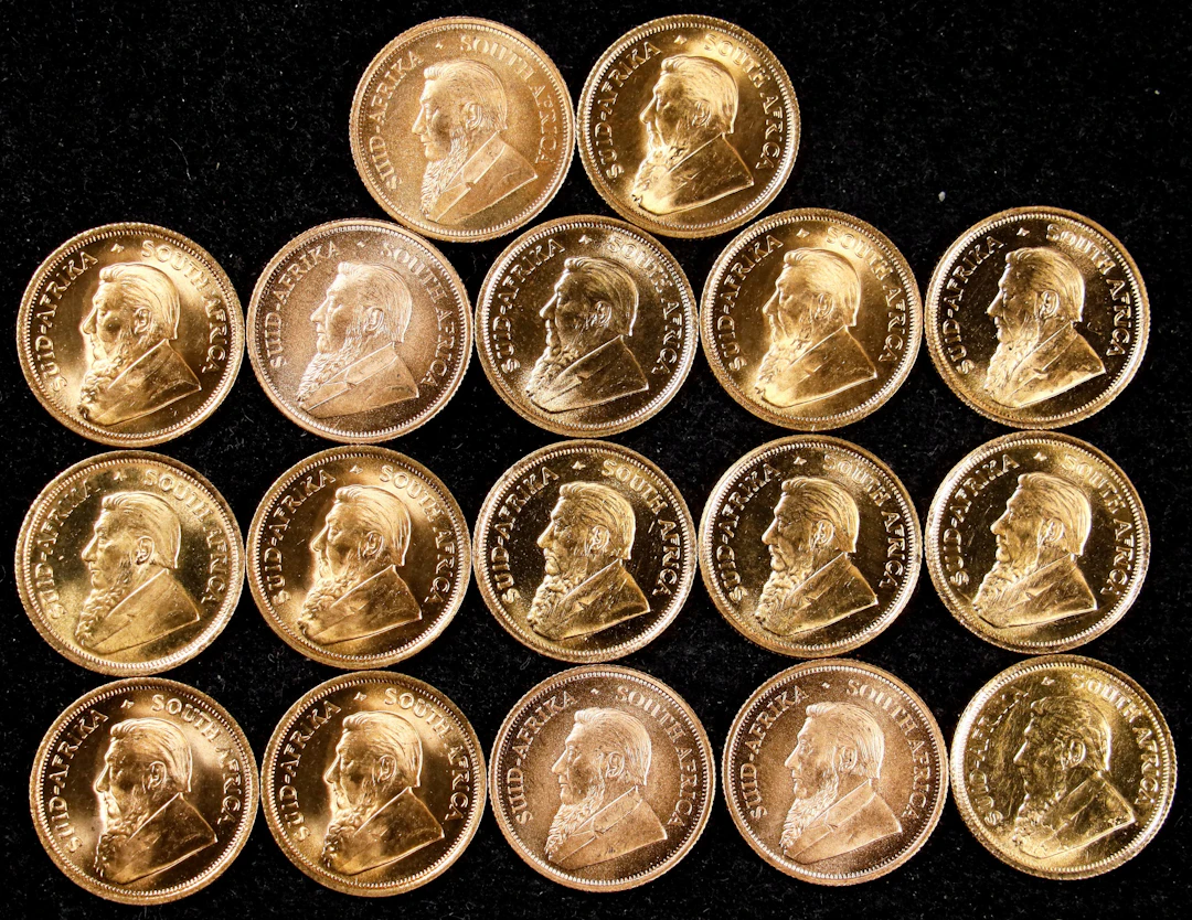 (1.7 oz, 52.876 g AGW). South Africa. Lot of (17) Mixed Date 1/10
