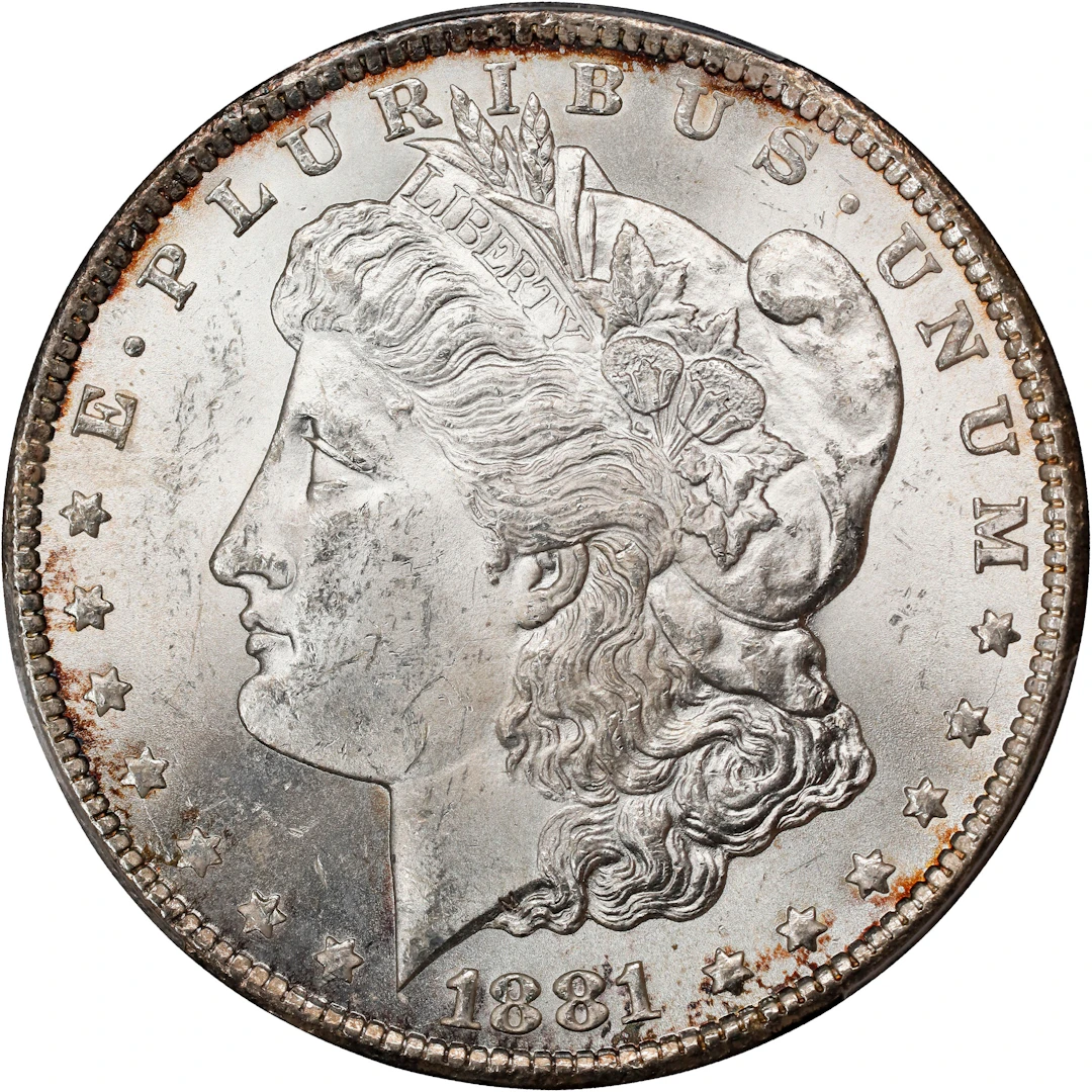 1881-CC Morgan Silver Dollar. MS-63 (PCGS).