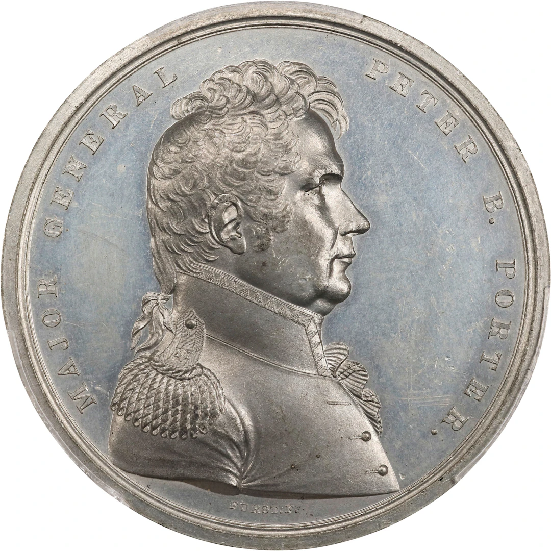 "1814" Major General Peter B. Porter Medal. Original Dies. Julian