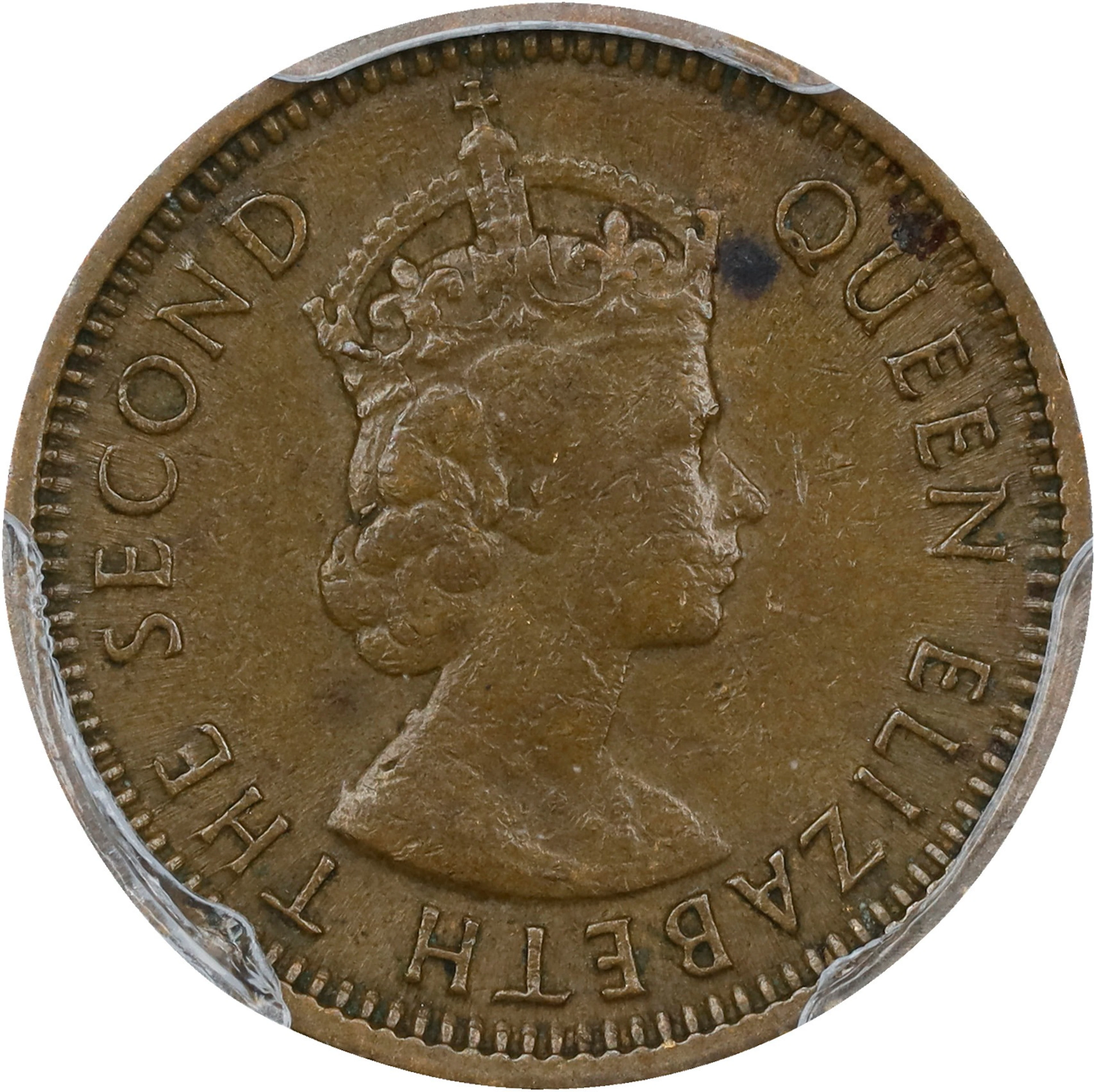 (t) HONG KONG (SAR). 5 Cents, 1964-H. Birmingham (Heaton) Mint. Elizabeth