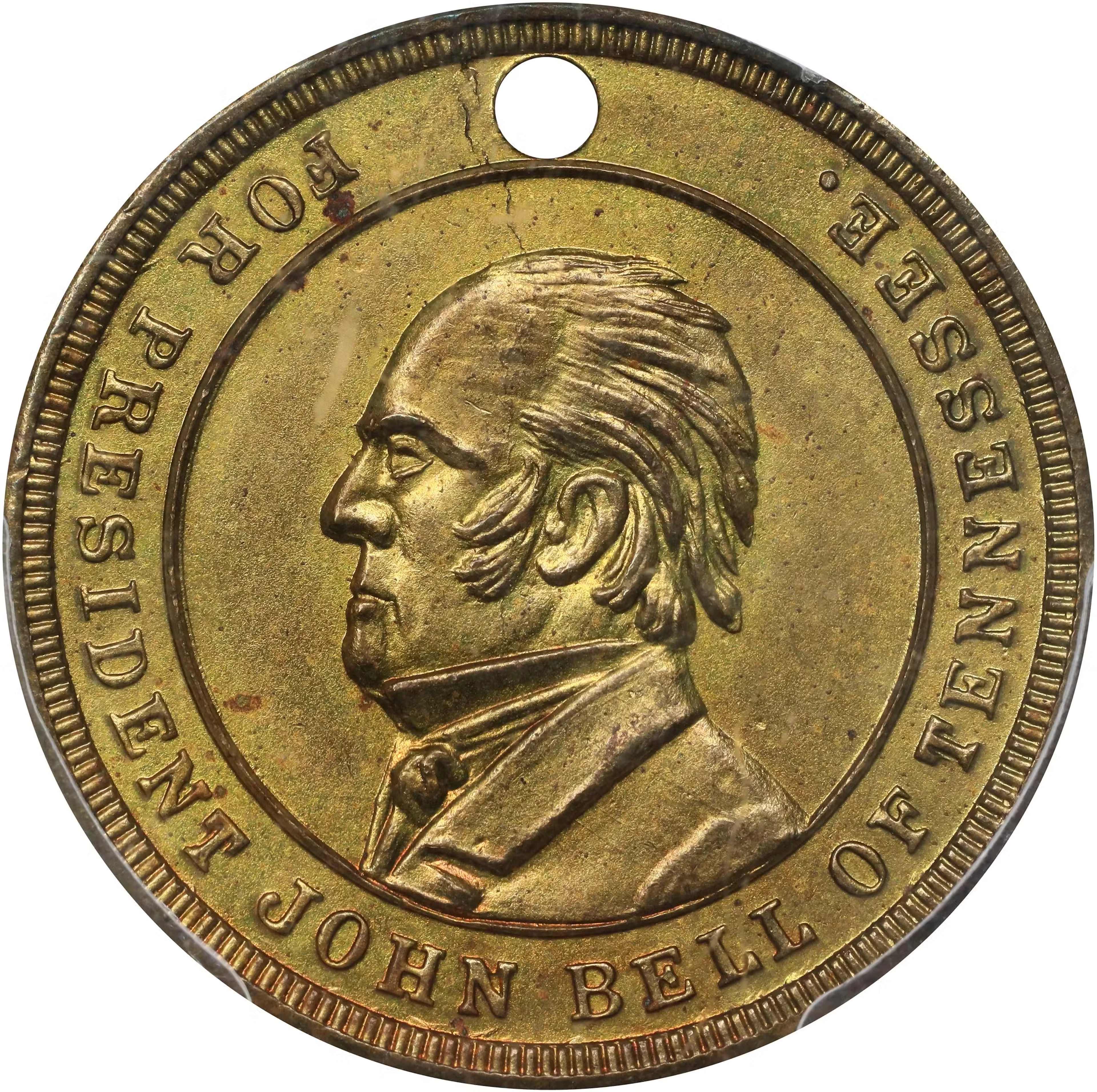 Undated (1860) John Bell Portrait / White House. Fuld-509A/510A b