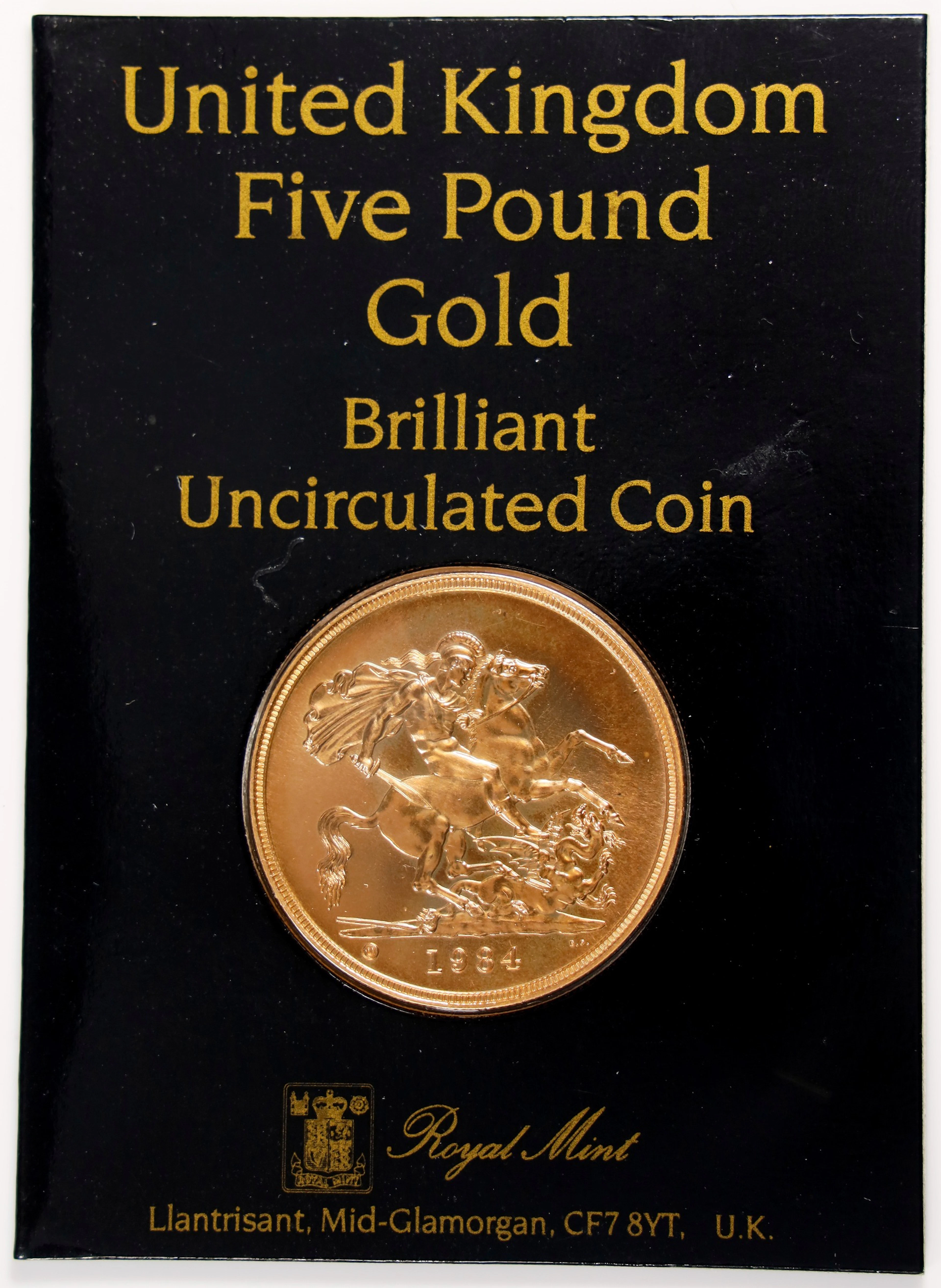 (1.177 oz, 36.609 g AGW). Great Britain. 1984 United Kingdom Gold