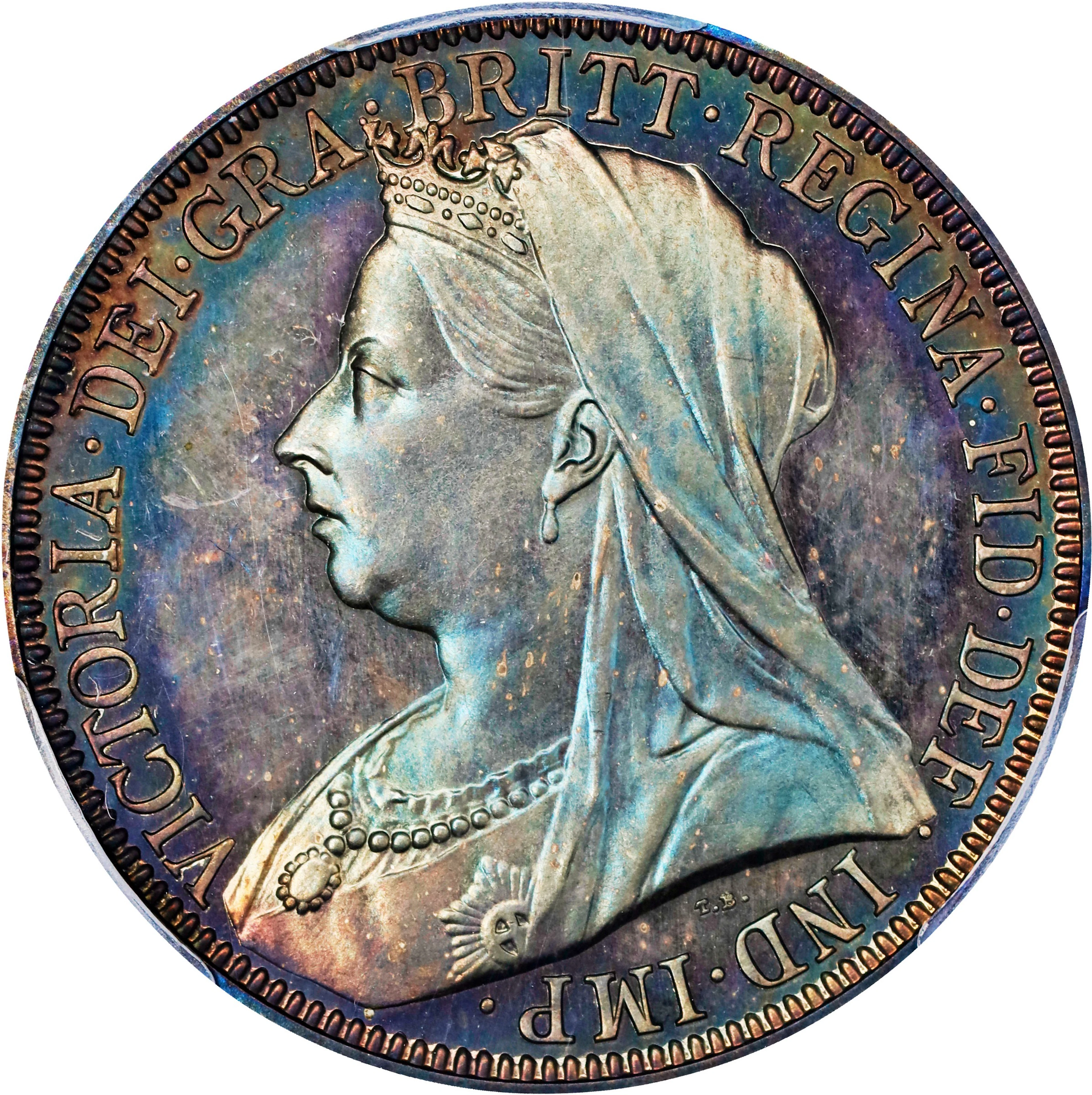 GREAT BRITAIN. Florin, 1893. London Mint. Victoria. PCGS PROOF-66.