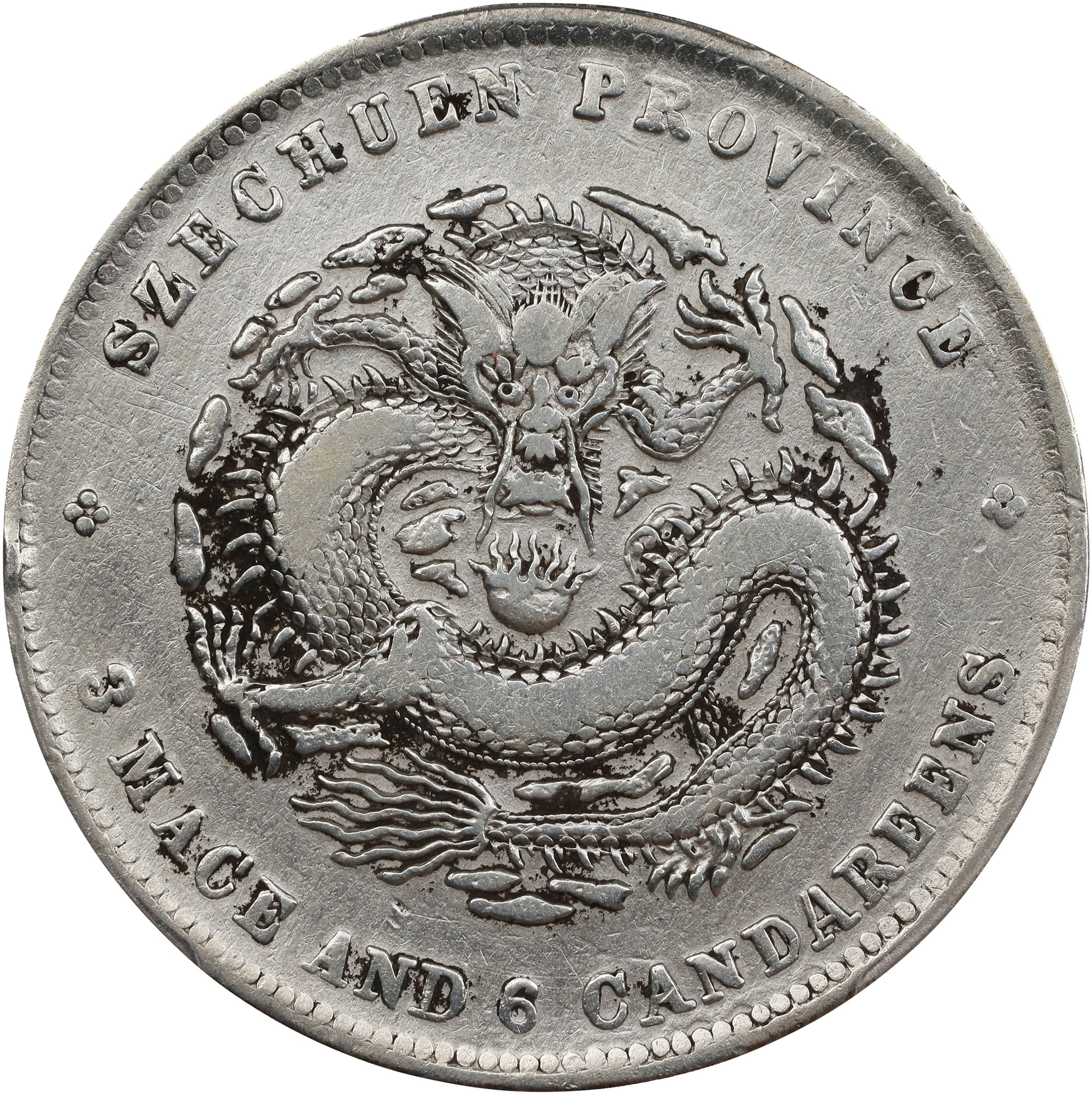 (t) CHINA. Szechuan. 3 Mace 6 Candareens (50 Cents), ND (1901-08).