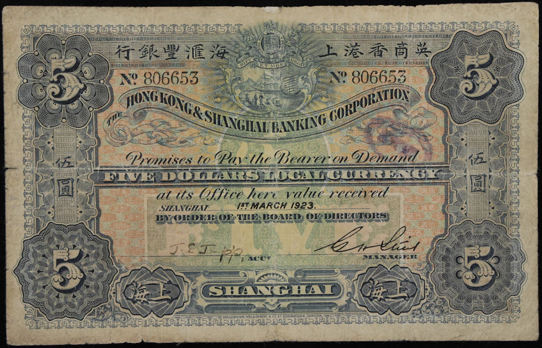(t) CHINA--FOREIGN BANKS. Hong Kong & Shanghai Banking Corporation.