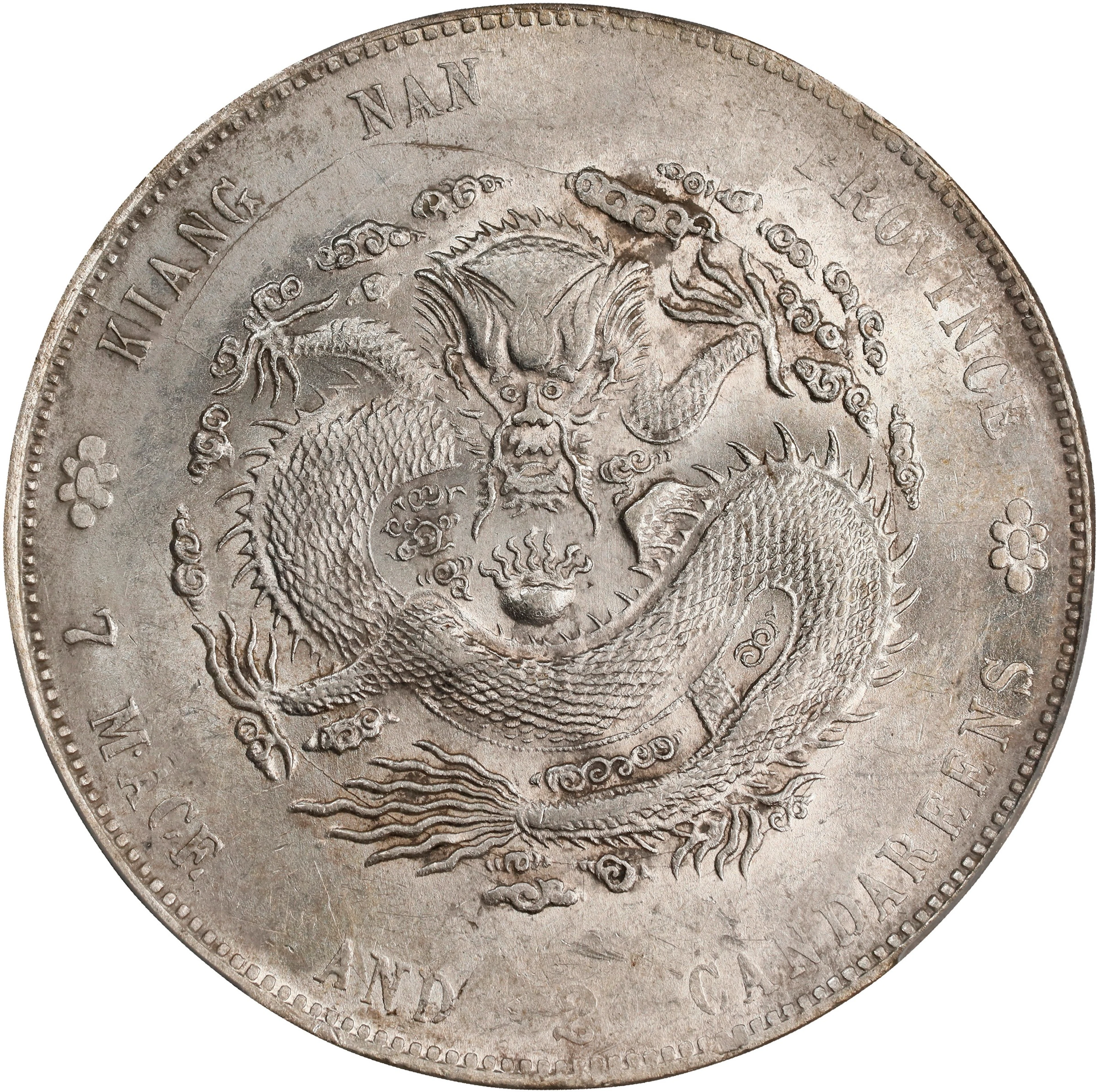 (t) CHINA. Kiangnan. 7 Mace 2 Candareens (Dollar), CD (1904)-HAH CH.