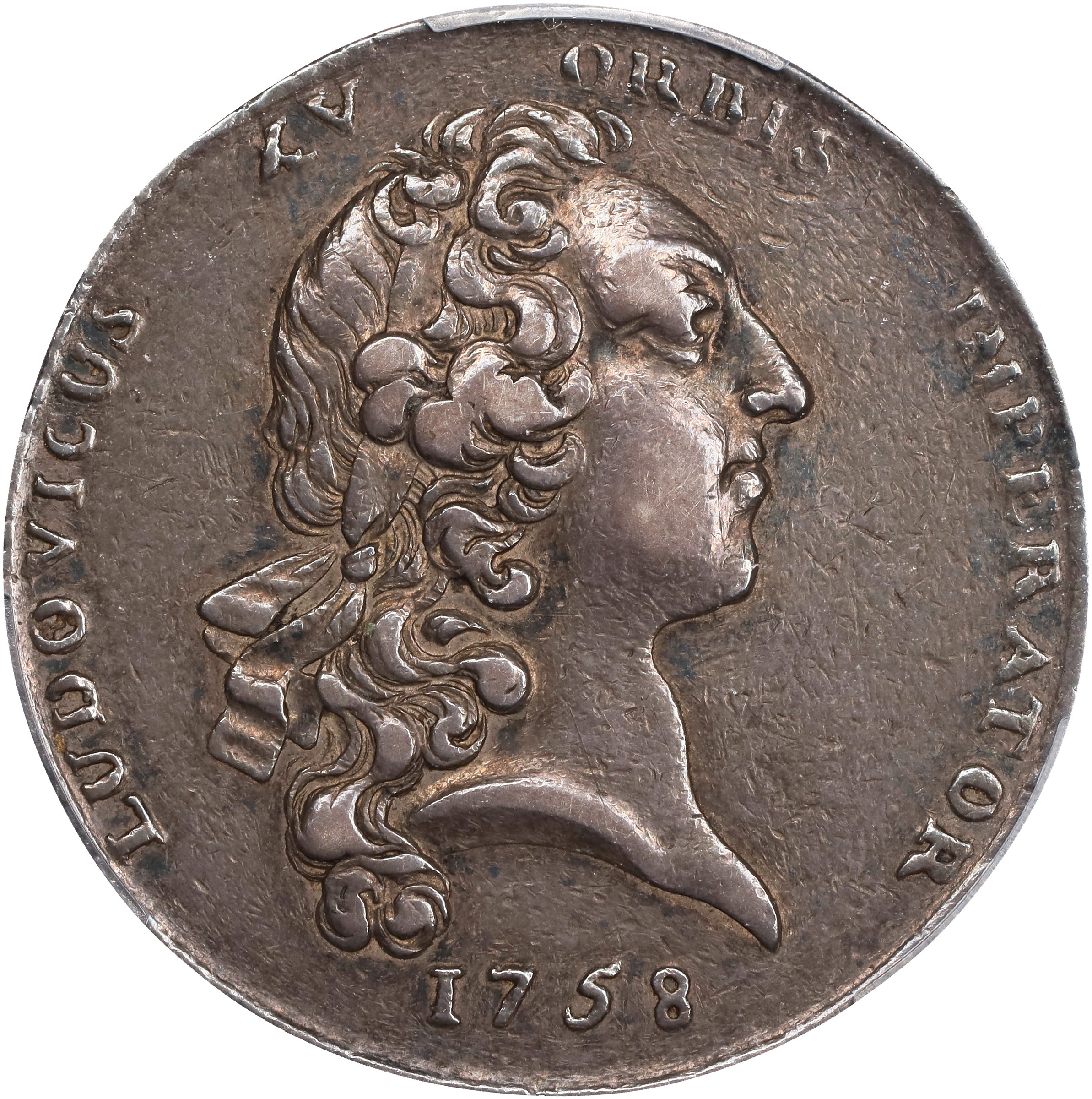 1758 Oswego Captured Medal. Betts-415. Silver. EF-40 (PCGS).