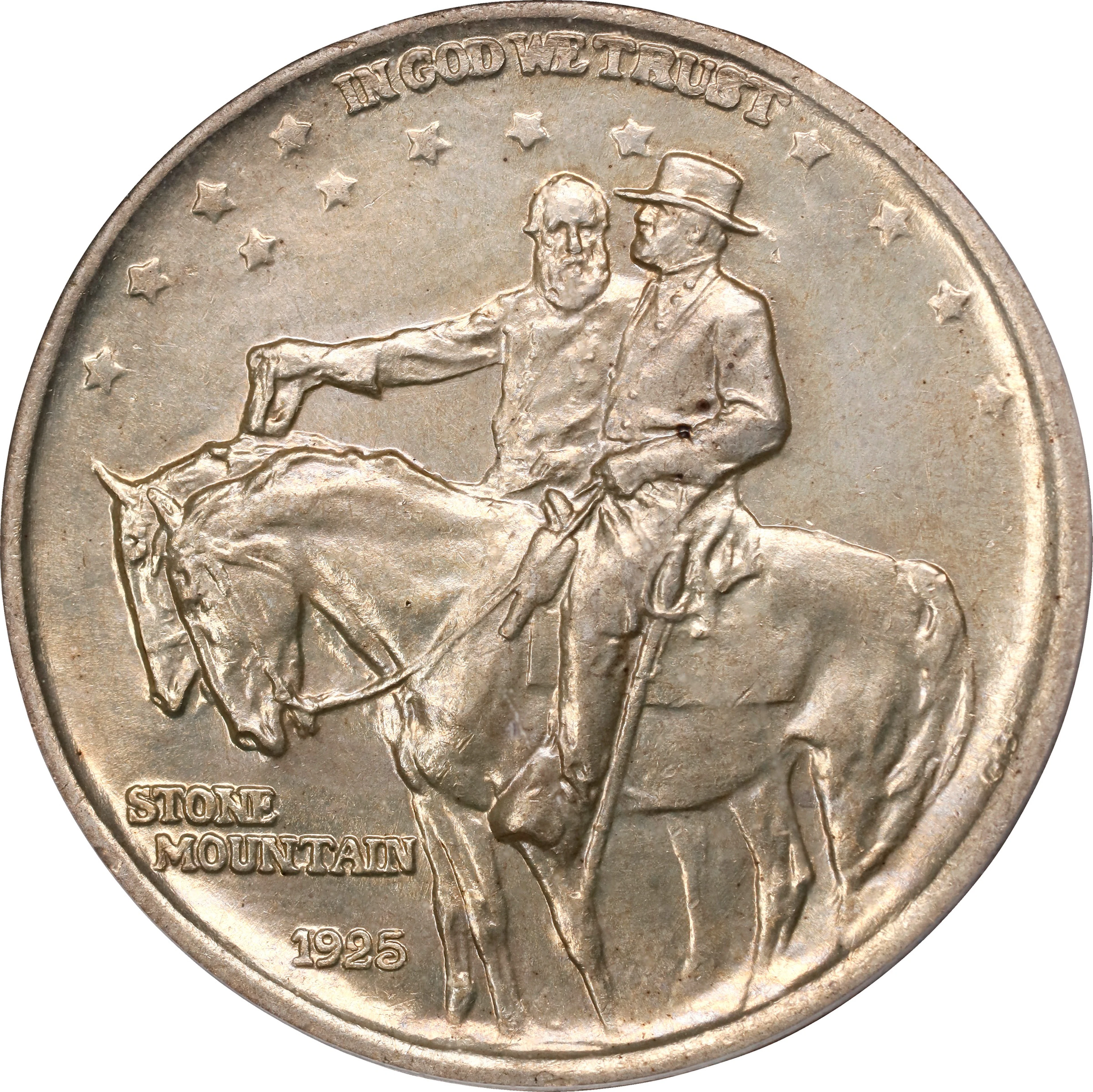 1925 Stone Mountain Memorial. MS-64 (PCGS). OGH Generation 2.0 Doily.