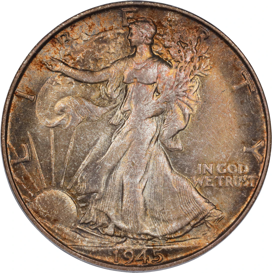 1945-S Walking Liberty Half Dollar. MS-65 (PCGS).