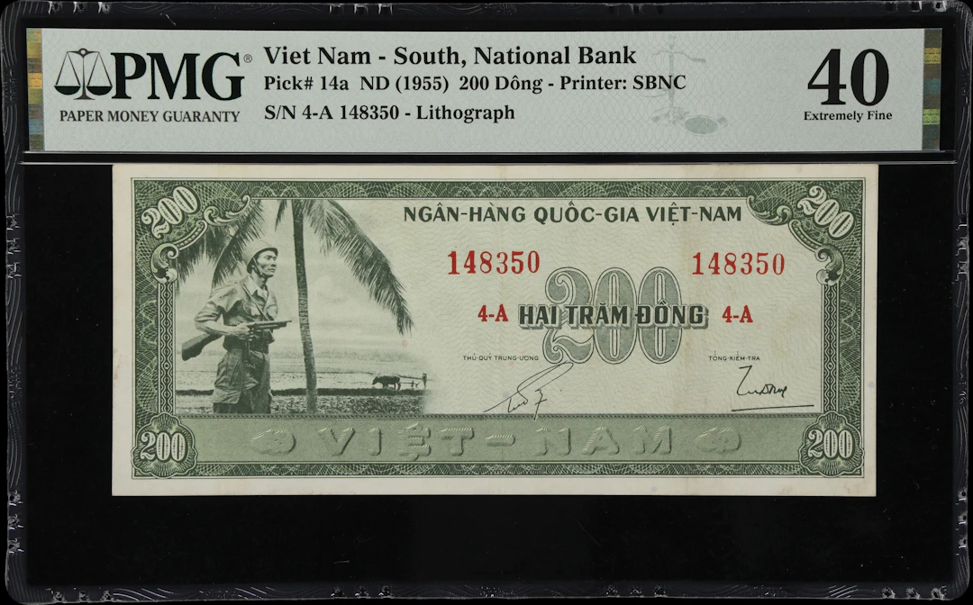 VIETNAM, SOUTH. National Bank of Vietnam. 200 Dong, ND (1955). P-14a.