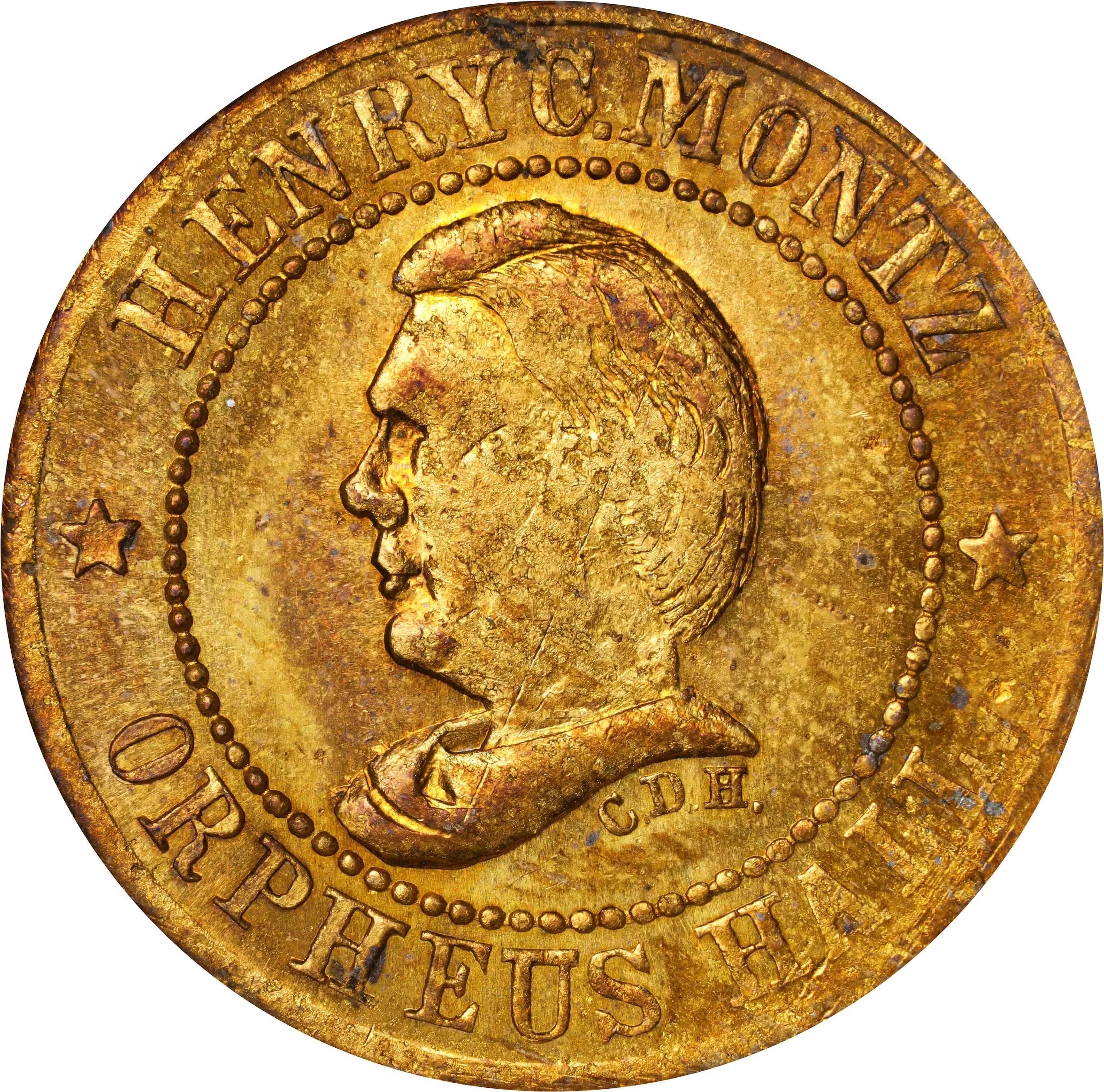 NEW YORK. New York. 1863 Henry C. Montz, Orpheus Hall. Fuld-630BC-1b1.