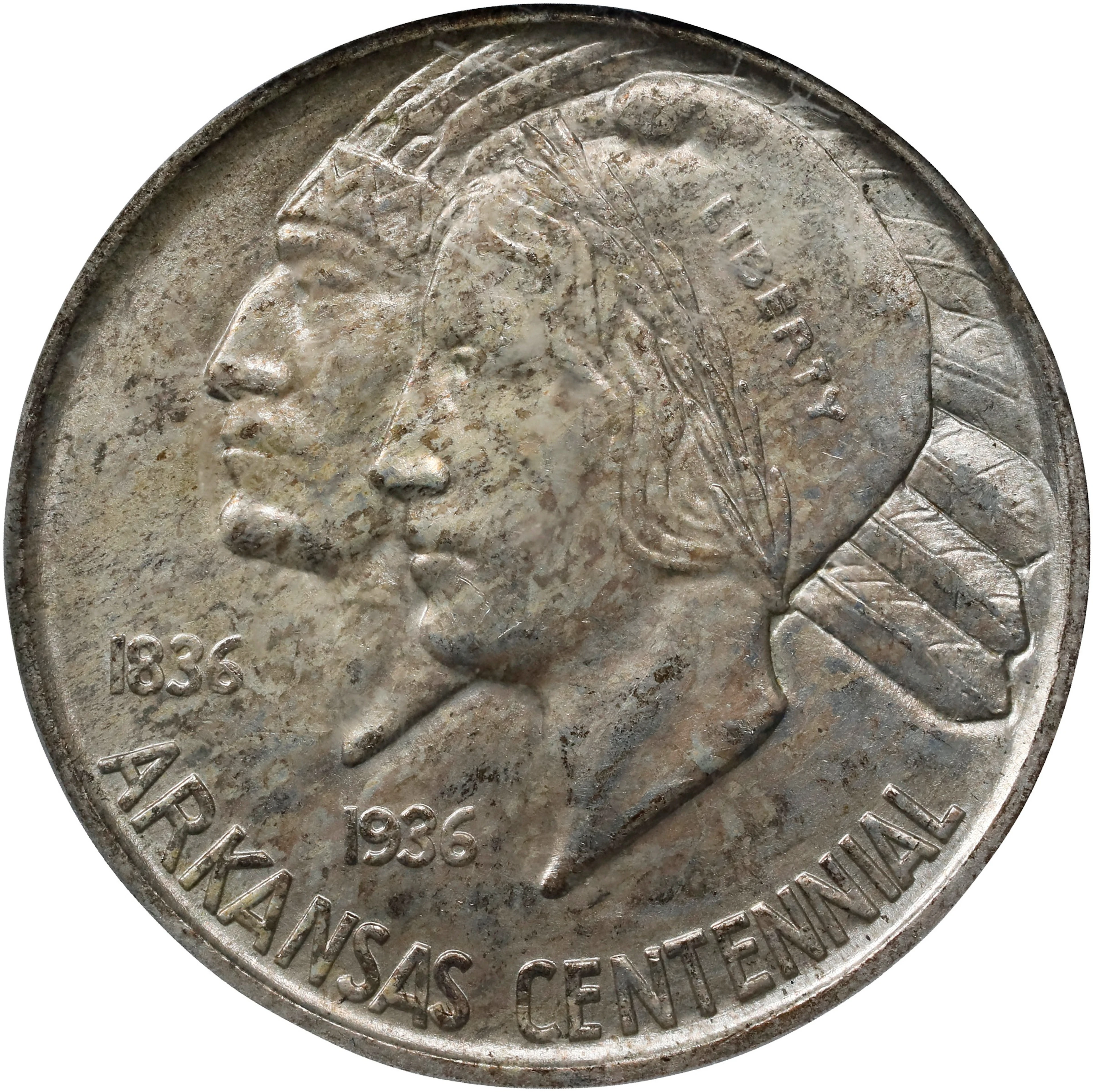 1937-S Arkansas Centennial. MS-64 (PCGS).