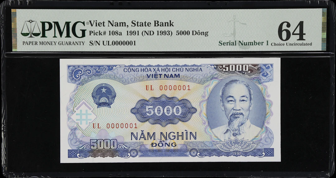 VIETNAM. State Bank of Vietnam. 5000 Dong, 1991 (ND 1993). P-108a.