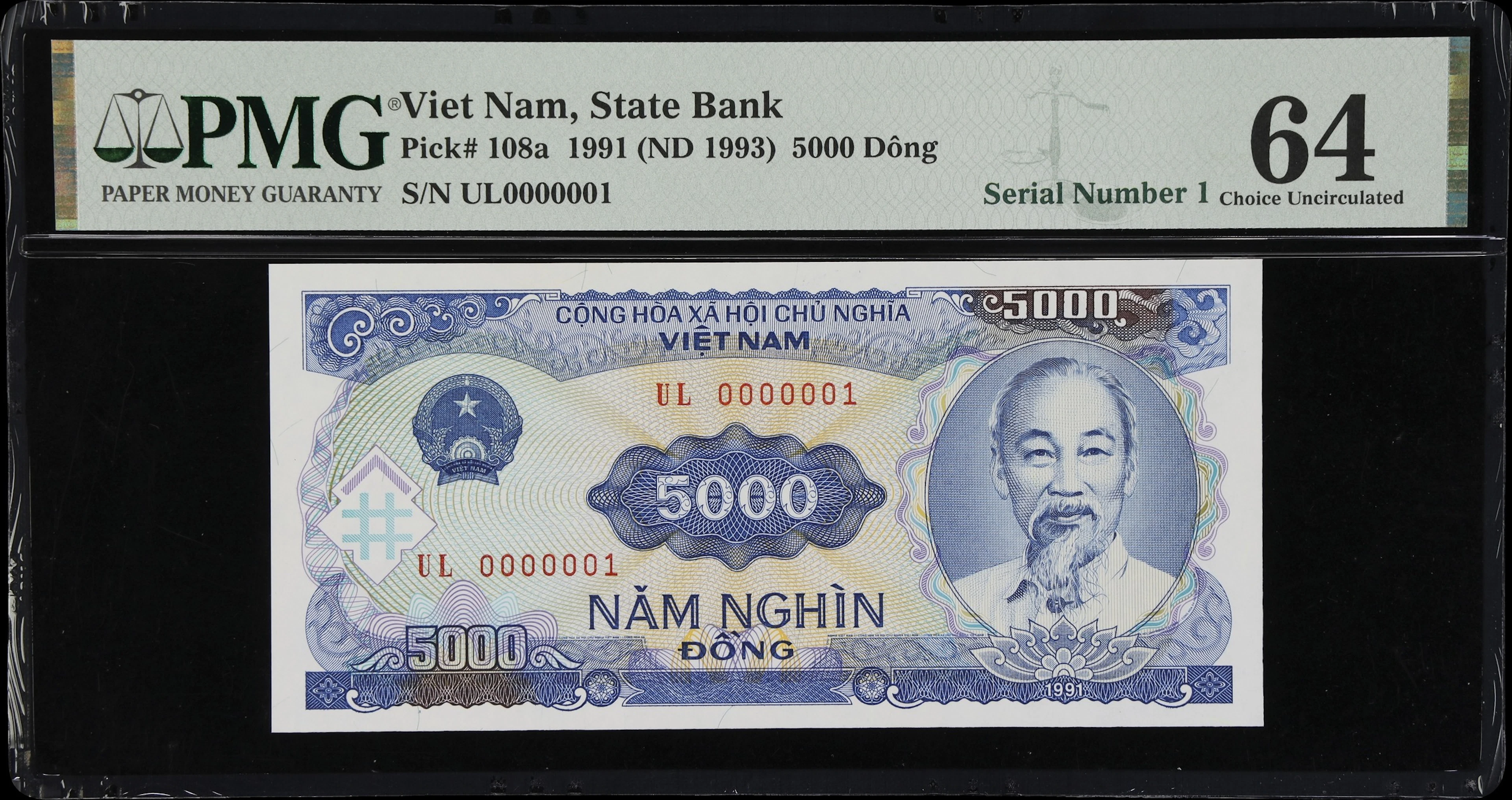 VIETNAM. State Bank of Vietnam. 5000 Dong, 1991 (ND 1993). P-108a.