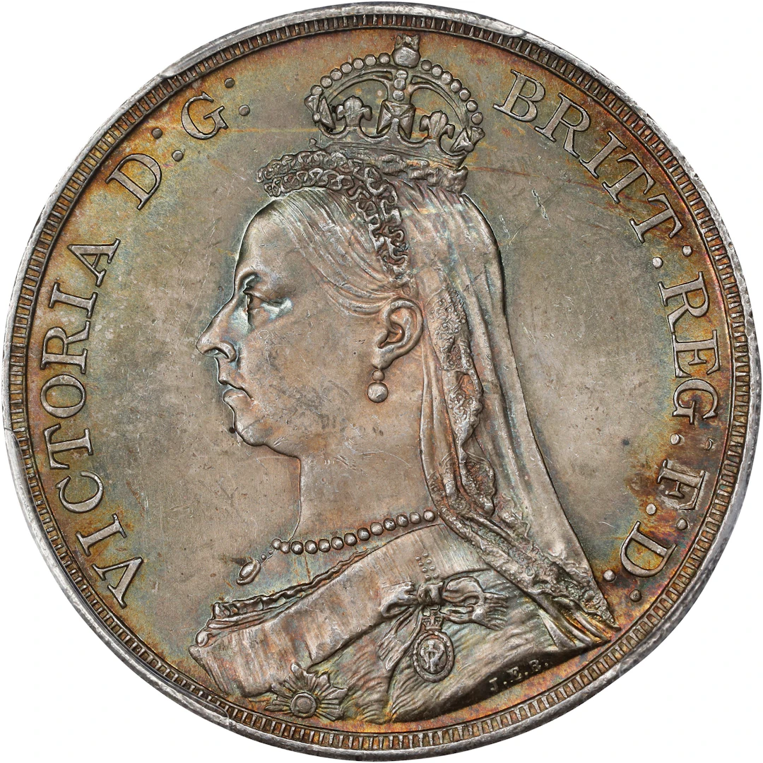 GREAT BRITAIN. Crown, 1887. London Mint. Victoria. PCGS MS-63.
