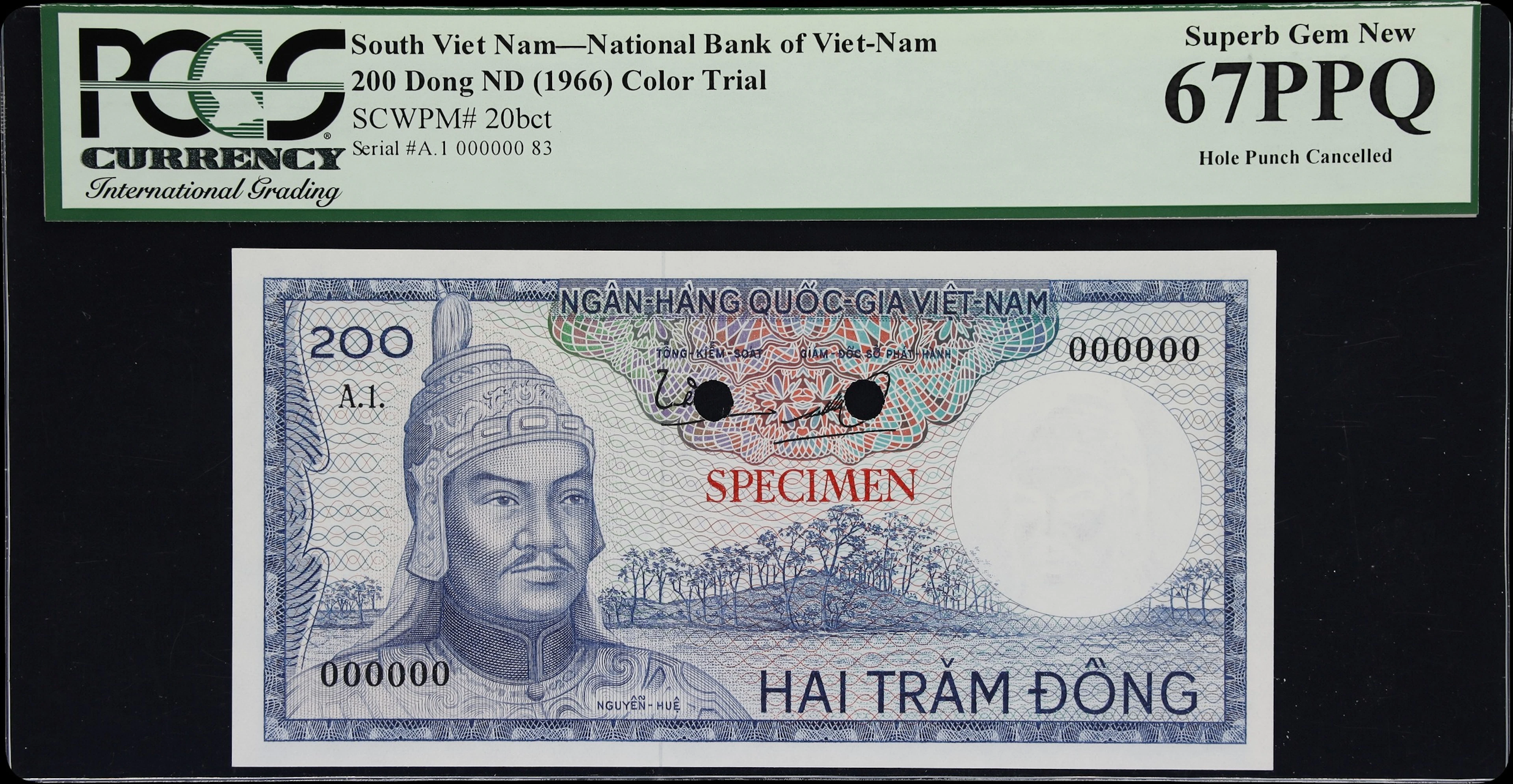 VIETNAM, SOUTH. National Bank of Vietnam. 200 Dong, ND (1966). P-20bcts.