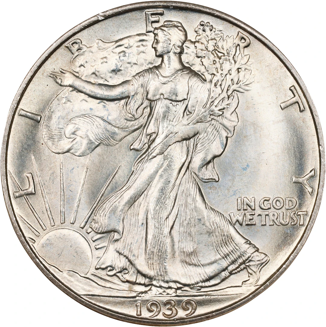 1939-D Walking Liberty Half Dollar. MS-67 (NGC).