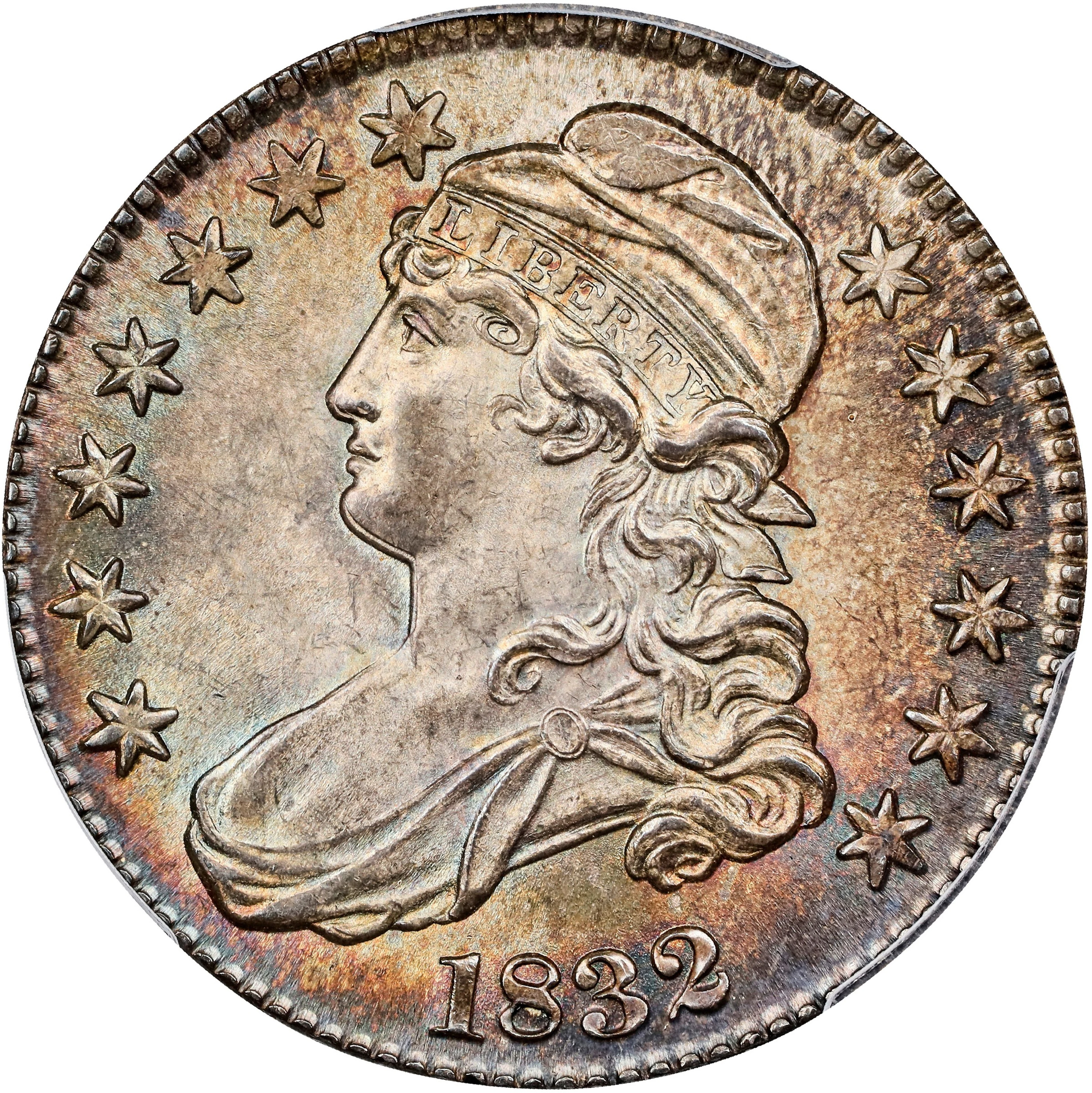 1832 Capped Bust Half Dollar. O-122. Rarity-1. Small Letters. MS-66 (PCGS).