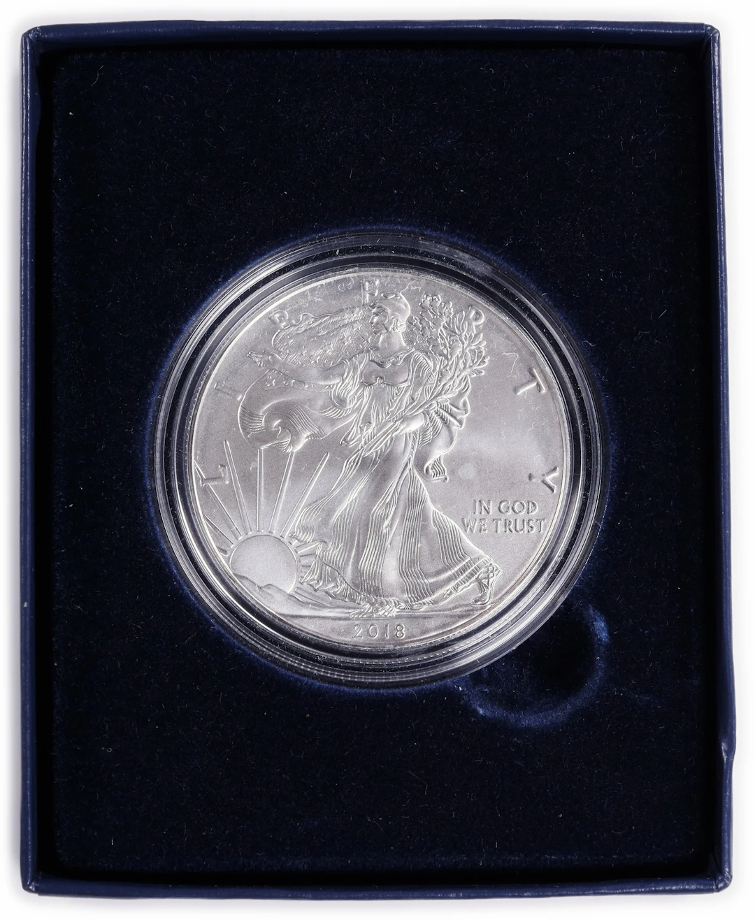 (1 oz, 31.104 g ASW). 2018-W American Silver Eagle. Uncirculated.