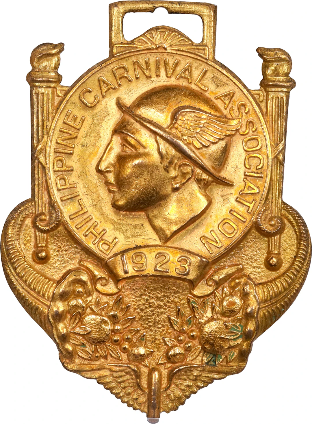 PHILIPPINES. Philippine Carnival Association Gilt Bronze Medal, 1923.