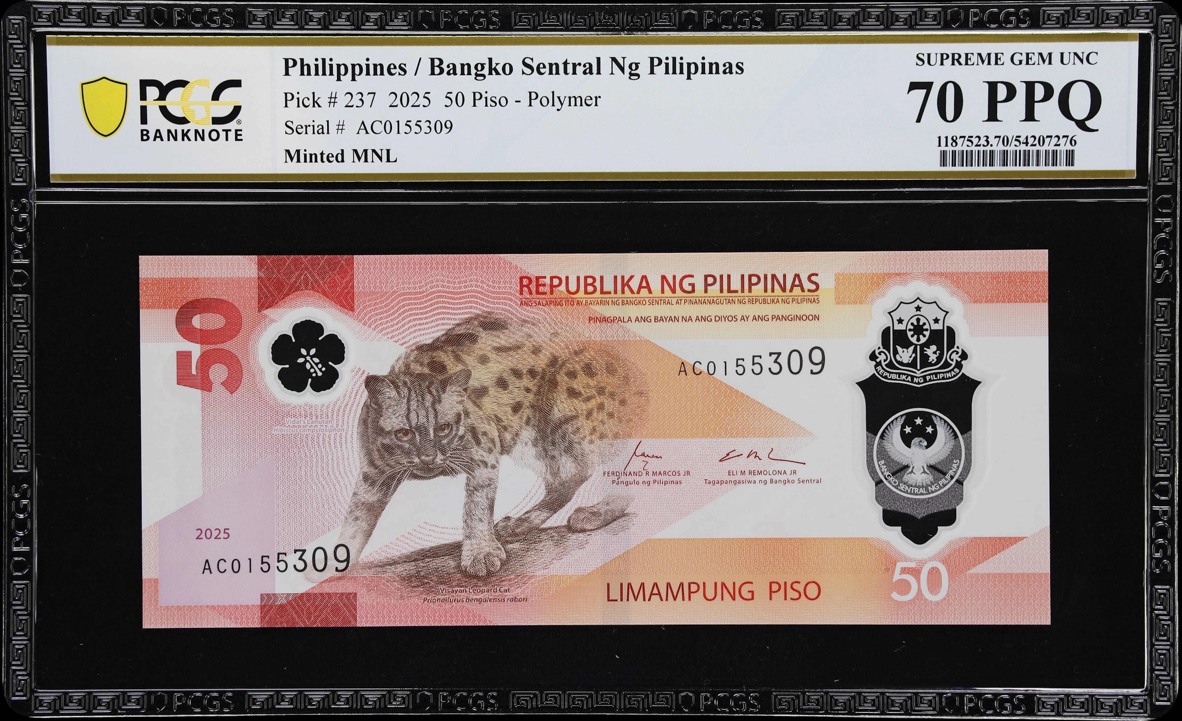 PHILIPPINES. Bangko Sentral ng Pilipinas. 50 Piso, 2025. P-237. PCGS