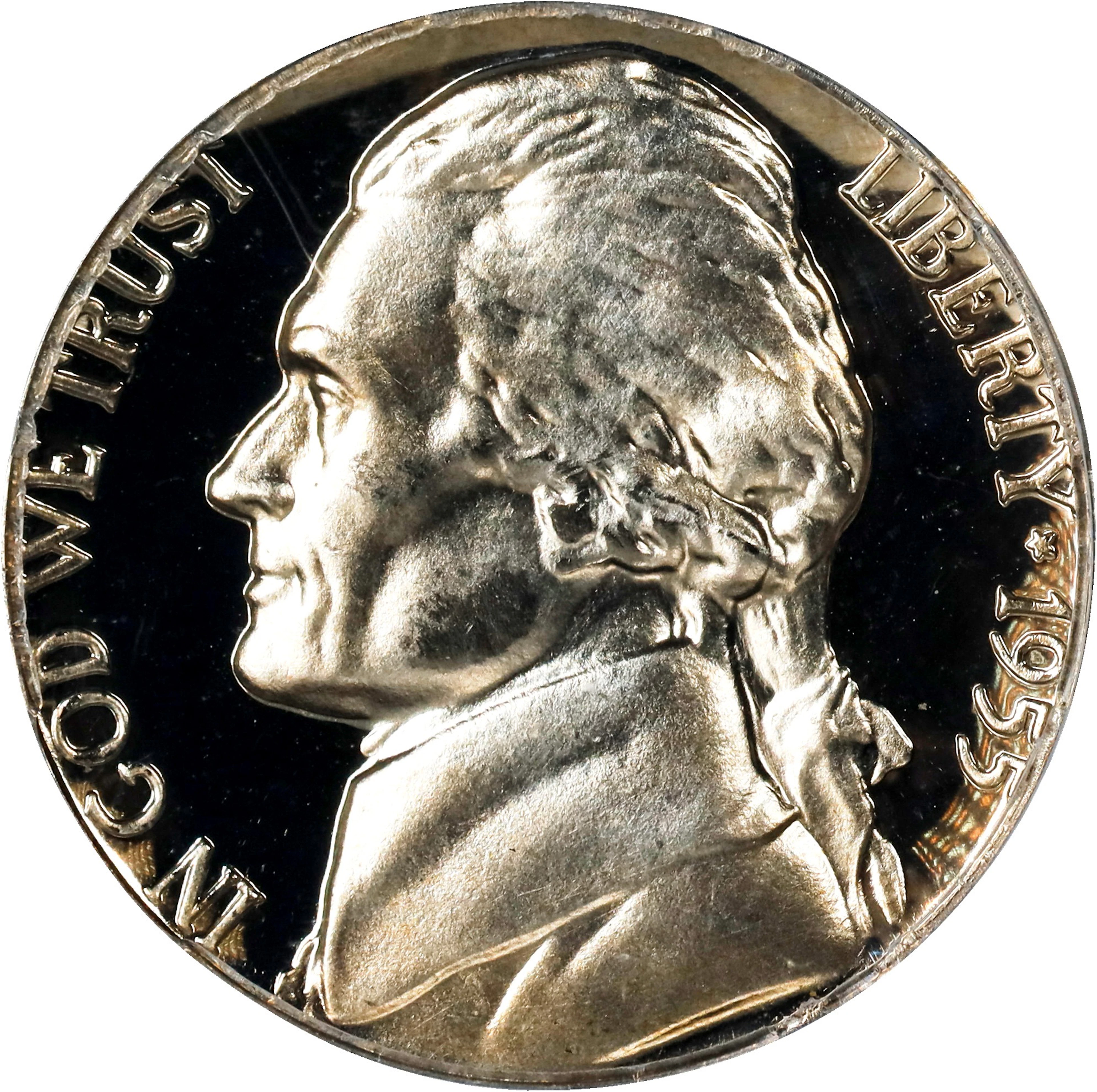 1955 Jefferson Nickel. Proof-67 Cameo (PCGS). OGH Generation 3.1.