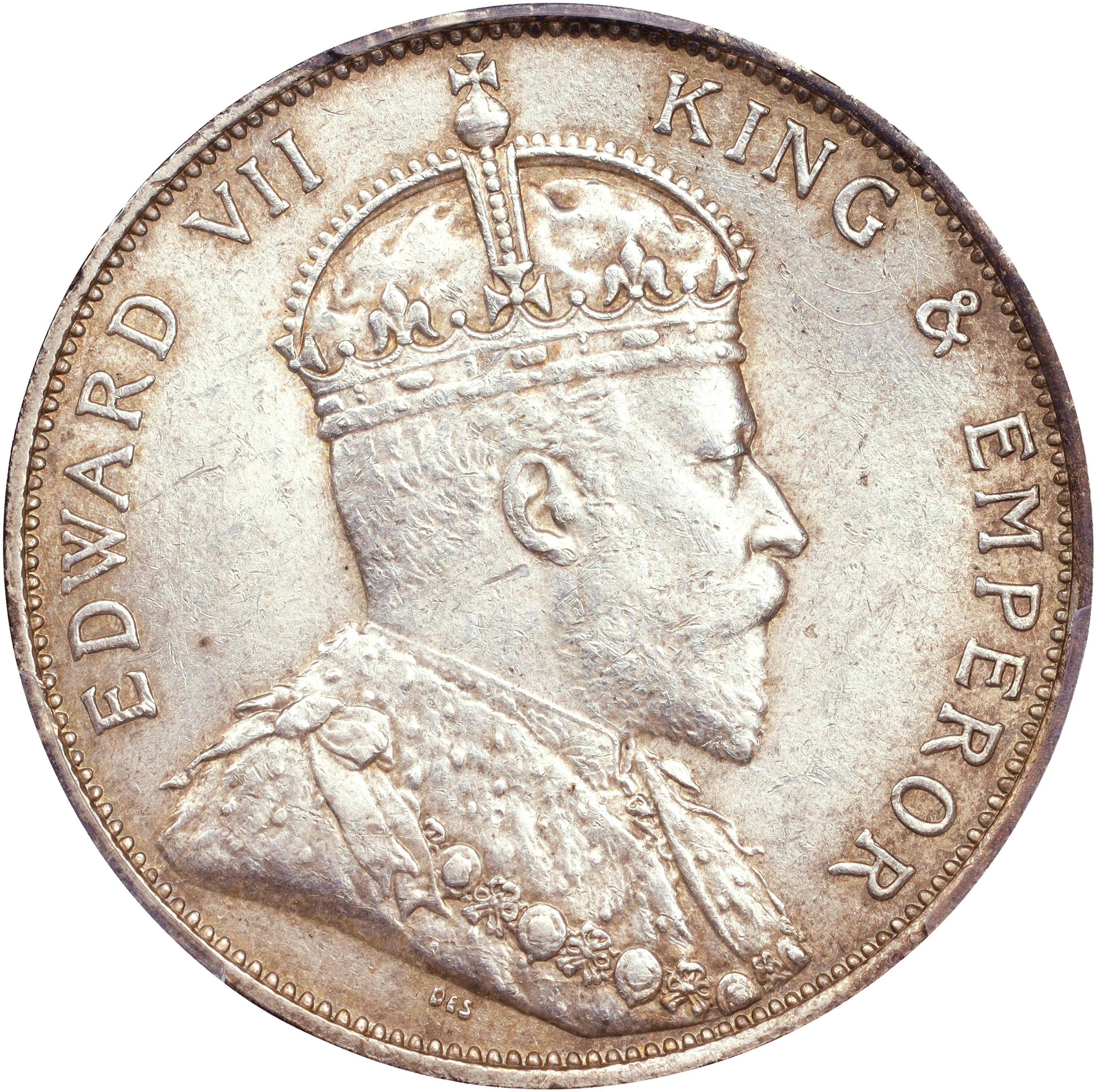 (t) HONG KONG (SAR). 50 Cents, 1905. London Mint. Edward VII. PCGS MS-62.