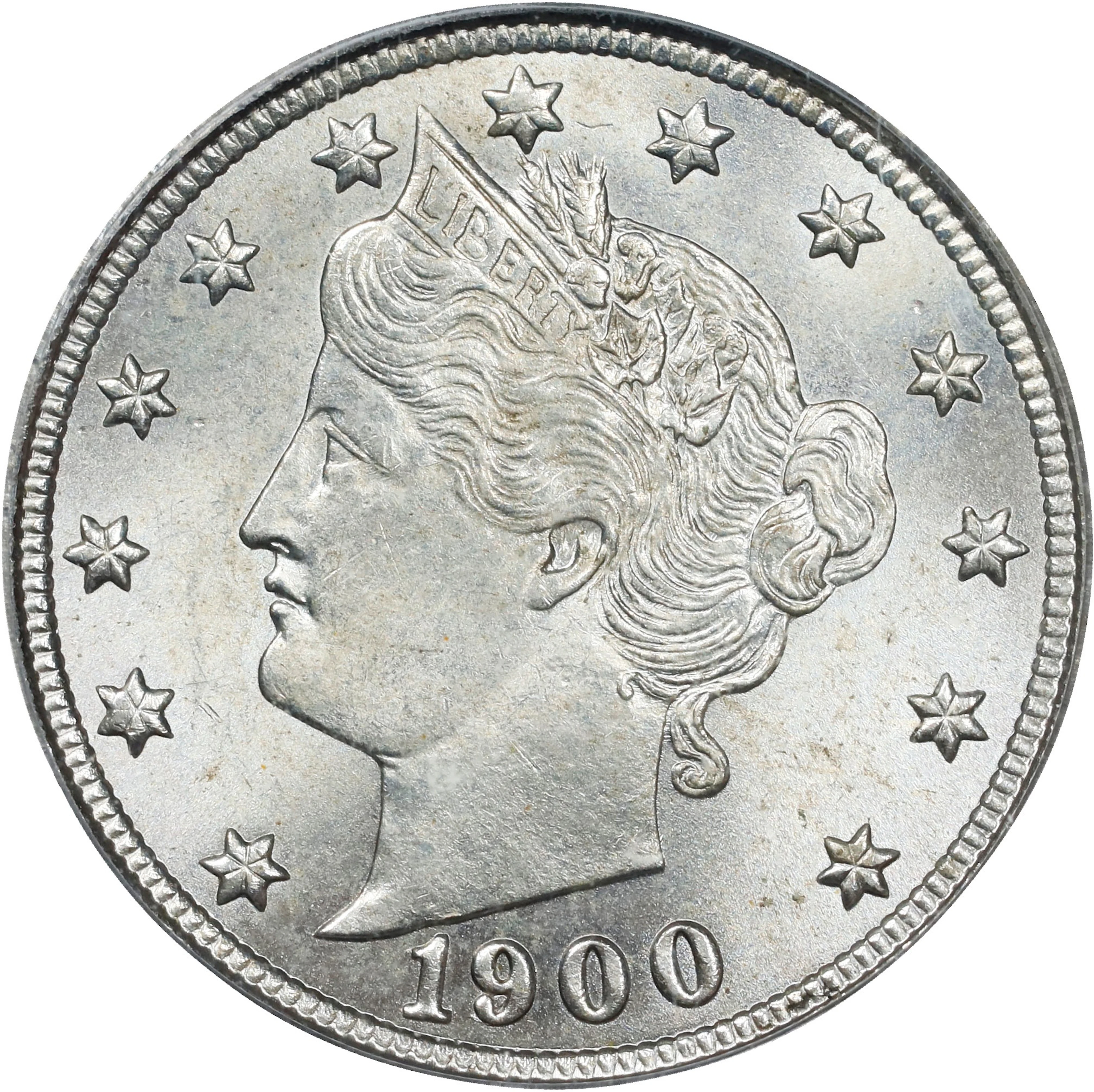 1900 Liberty Head Nickel. MS-64 (PCGS).