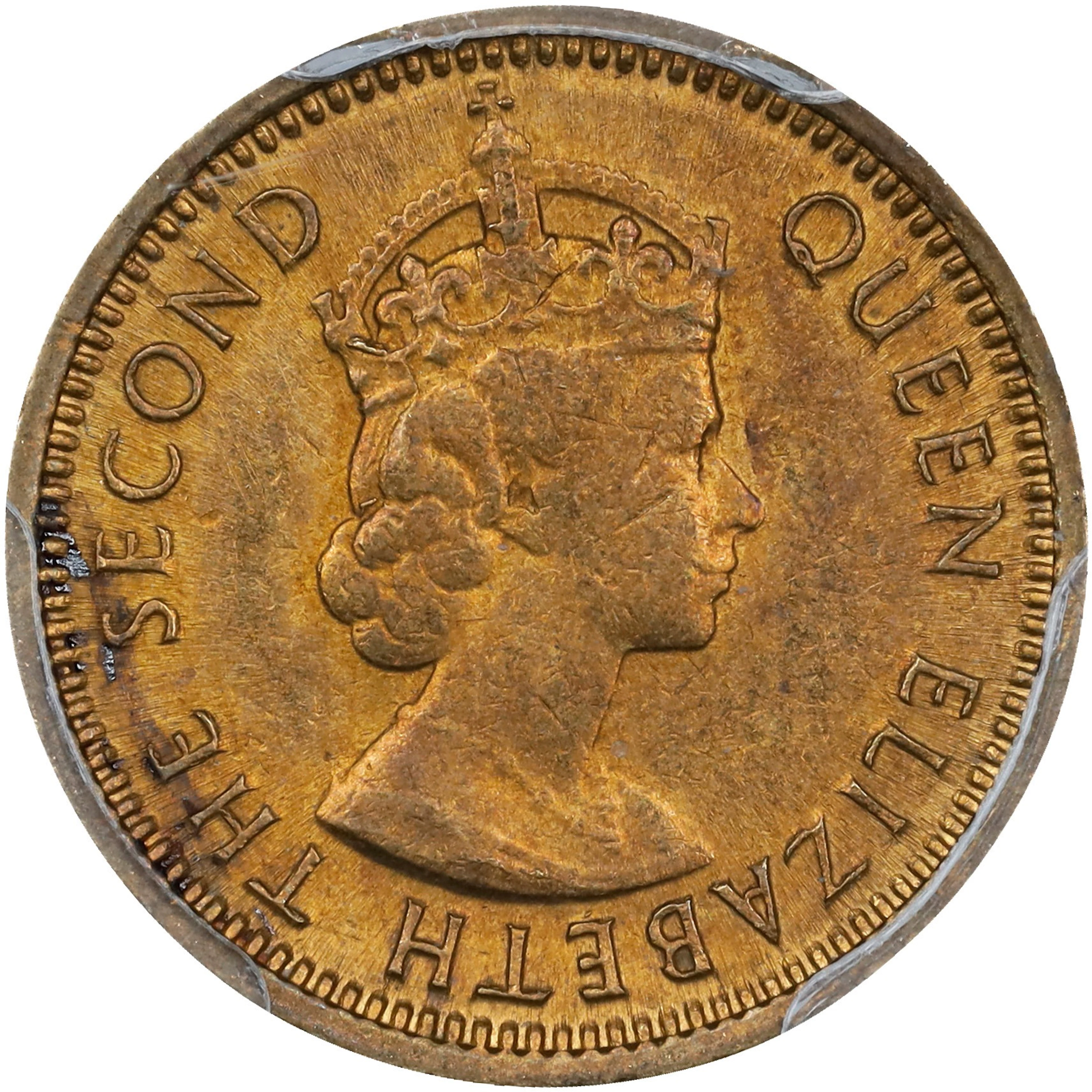 (t) HONG KONG (SAR). 5 Cents, 1964-H. Birmingham (Heaton) Mint. Elizabeth