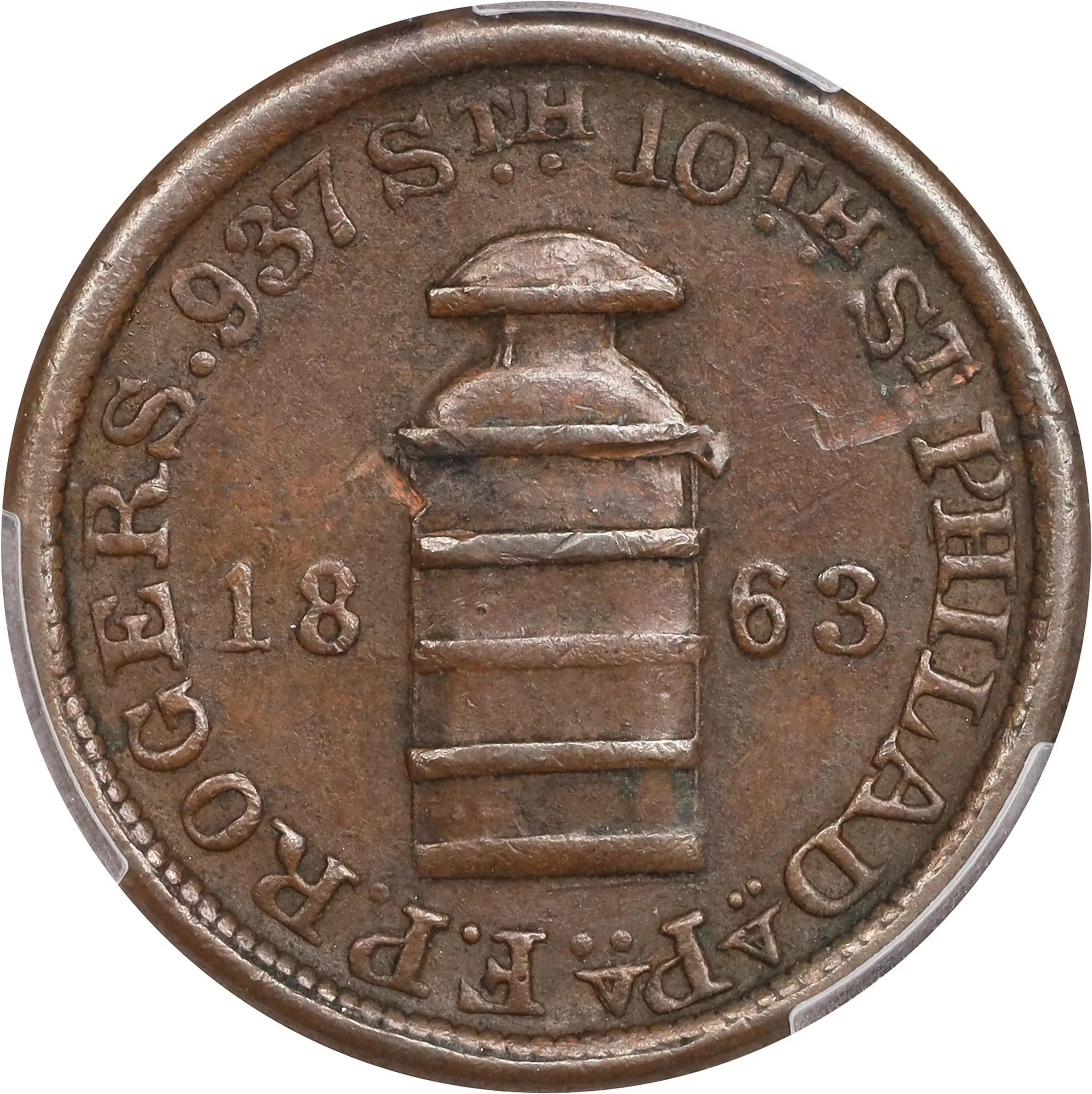 PENNSYLVANIA. Philadelphia. 1863 Francis P. Rogers. Fuld-750P-2a.