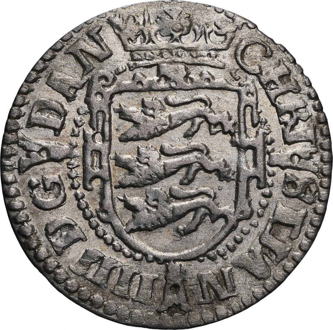 DENMARK. 2 Skilling, 1605. Copenhagen Mint. Christian IV. NGC AU