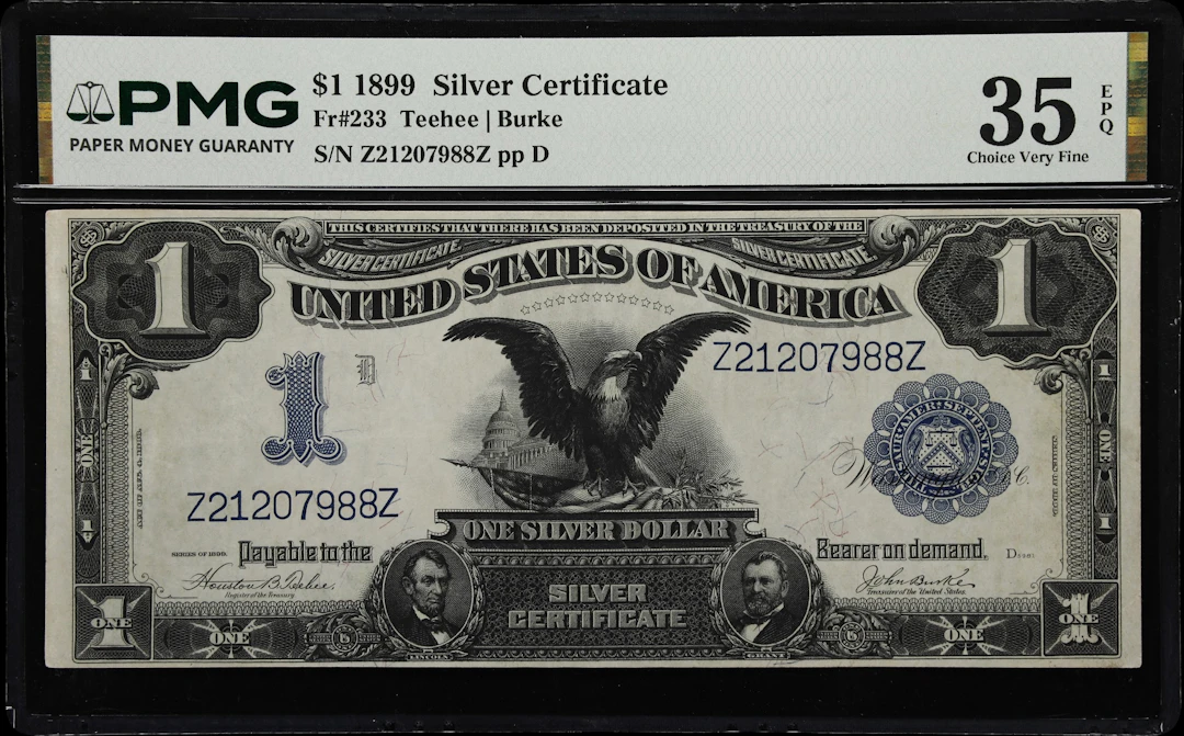 Fr. 233. 1899 $1 Silver Certificate. PMG Choice Very Fine 35 EPQ.