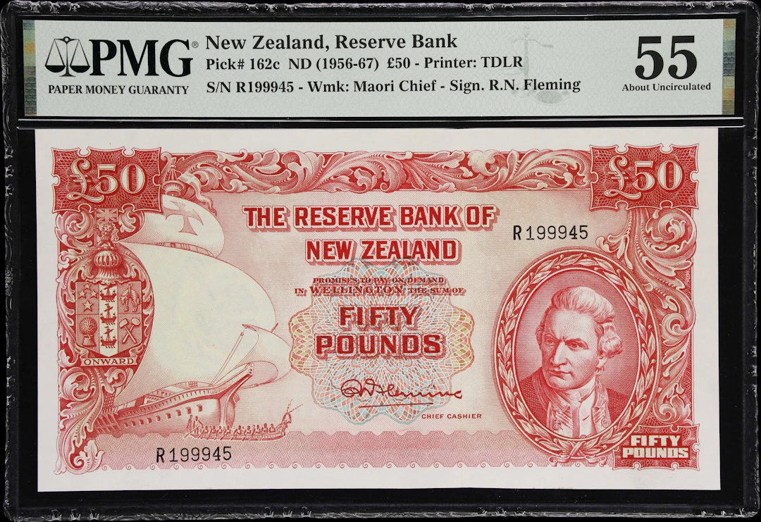 NEW ZEALAND. Reserve Bank of New Zealand. 50 Pounds, ND (1956-67).