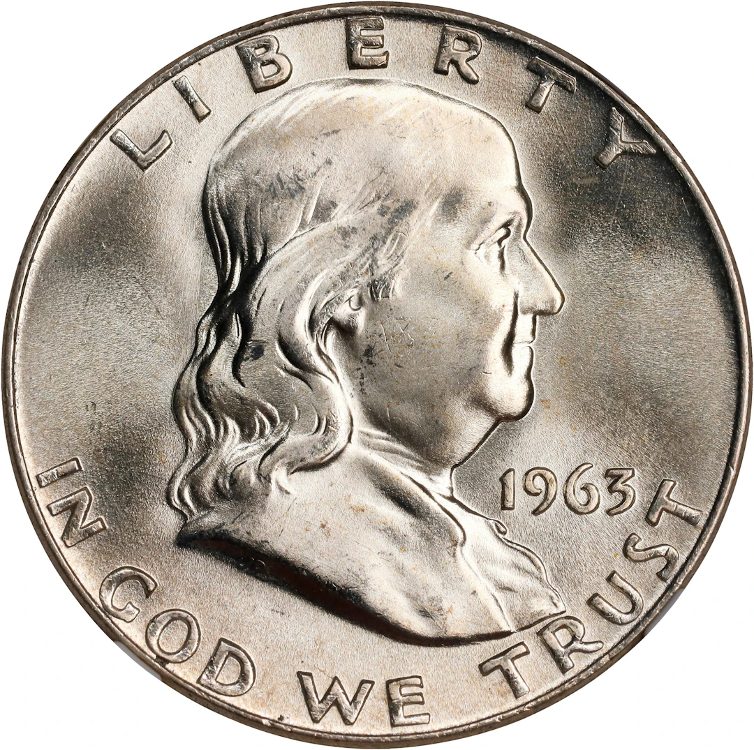 1963-D Franklin Half Dollar. MS-66 FBL (NGC).